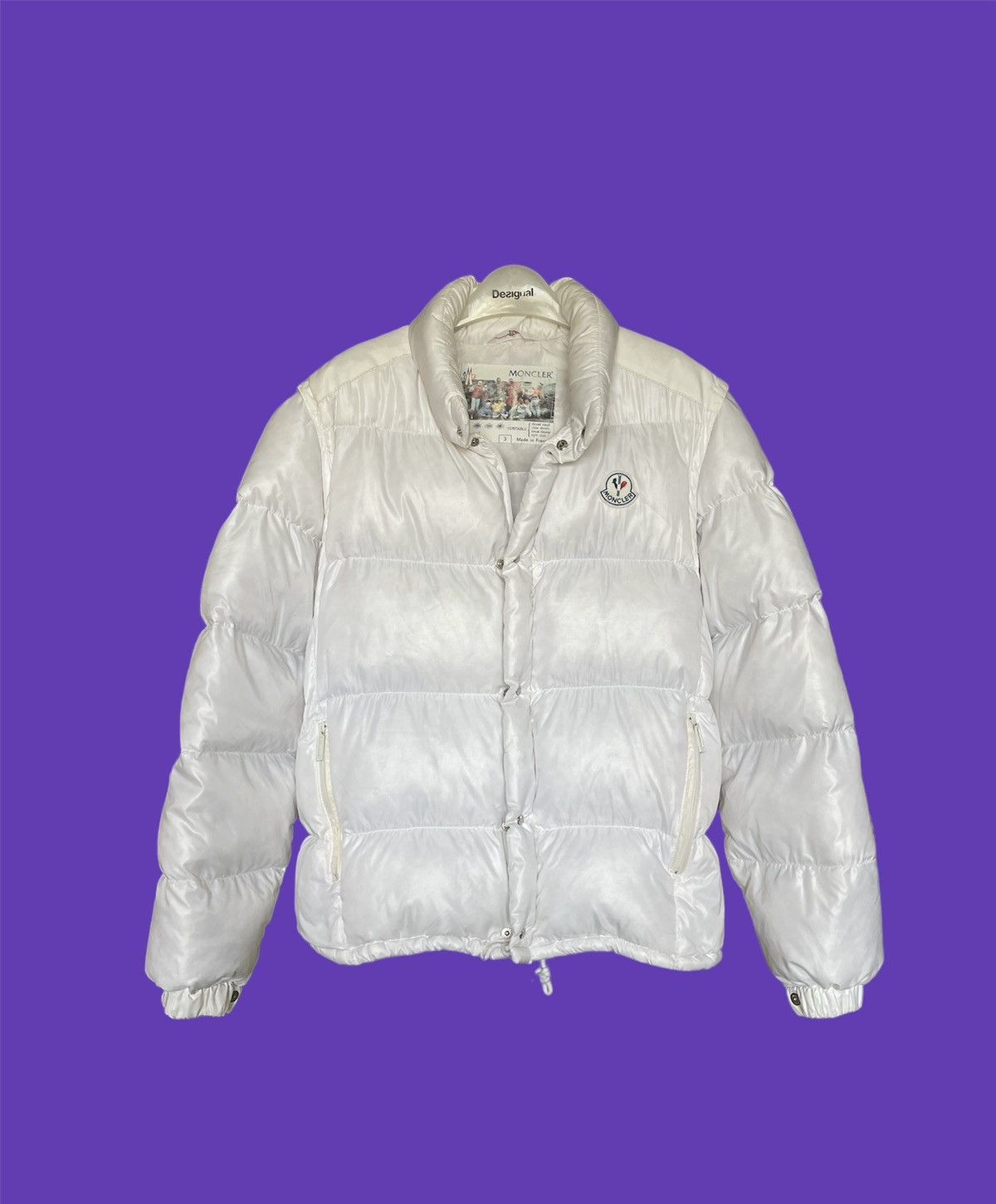 Moncler × Moncler Grenoble × Vintage 80’s 2 in 1 Moncler Grenoble Down Jacket Vest Vintage White Size US M / EU 48-50 / 2 - 1 Thumbnail