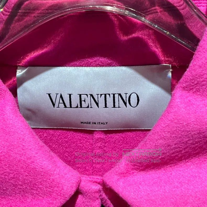Valentino Valentino A rose-red wool coat Size XS / US 0-2 / IT 36-38 - 3 Thumbnail