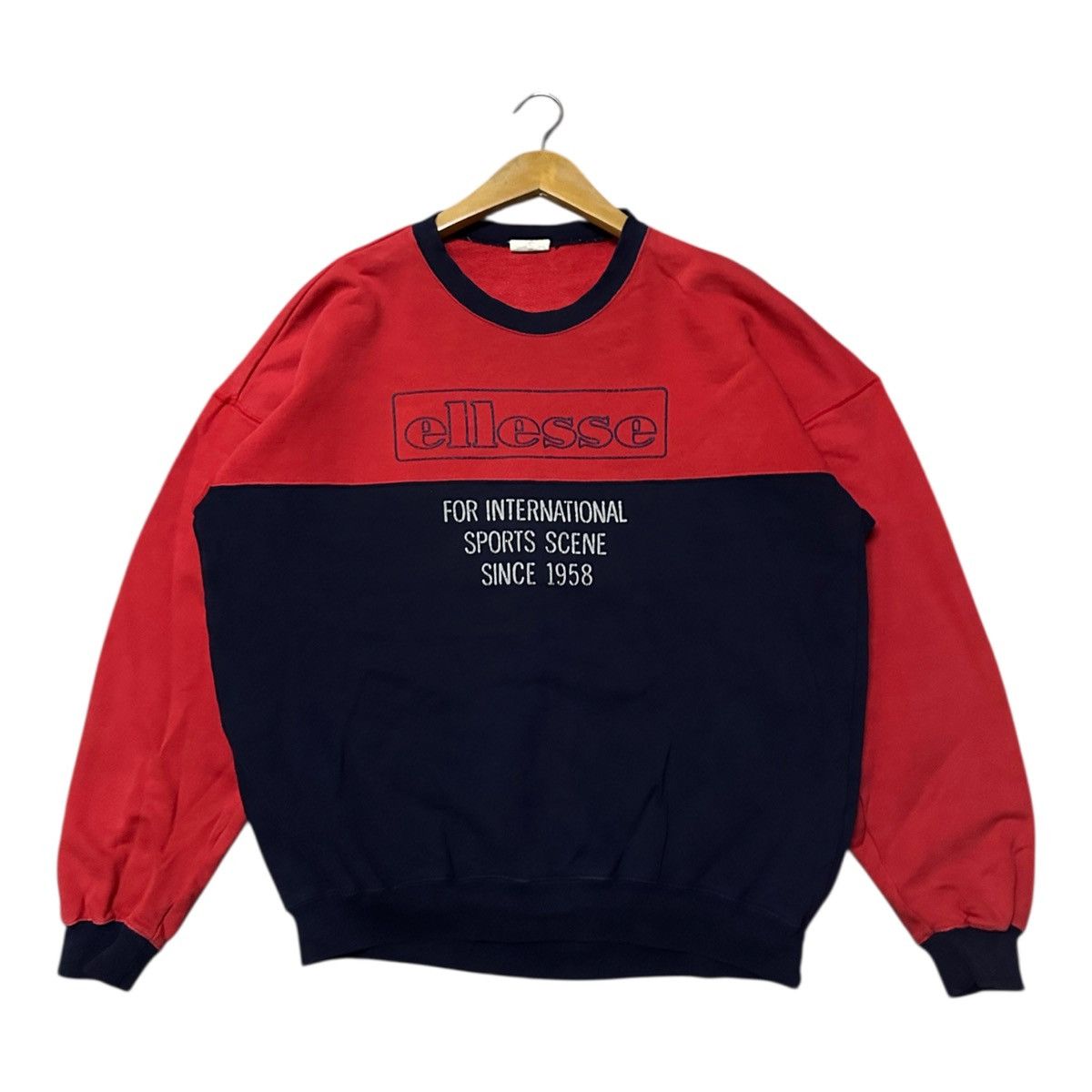 Ellesse Vintage 90s Ellesse crewned sweatshirt Size US L / EU 52-54 / 3 - 1 Thumbnail