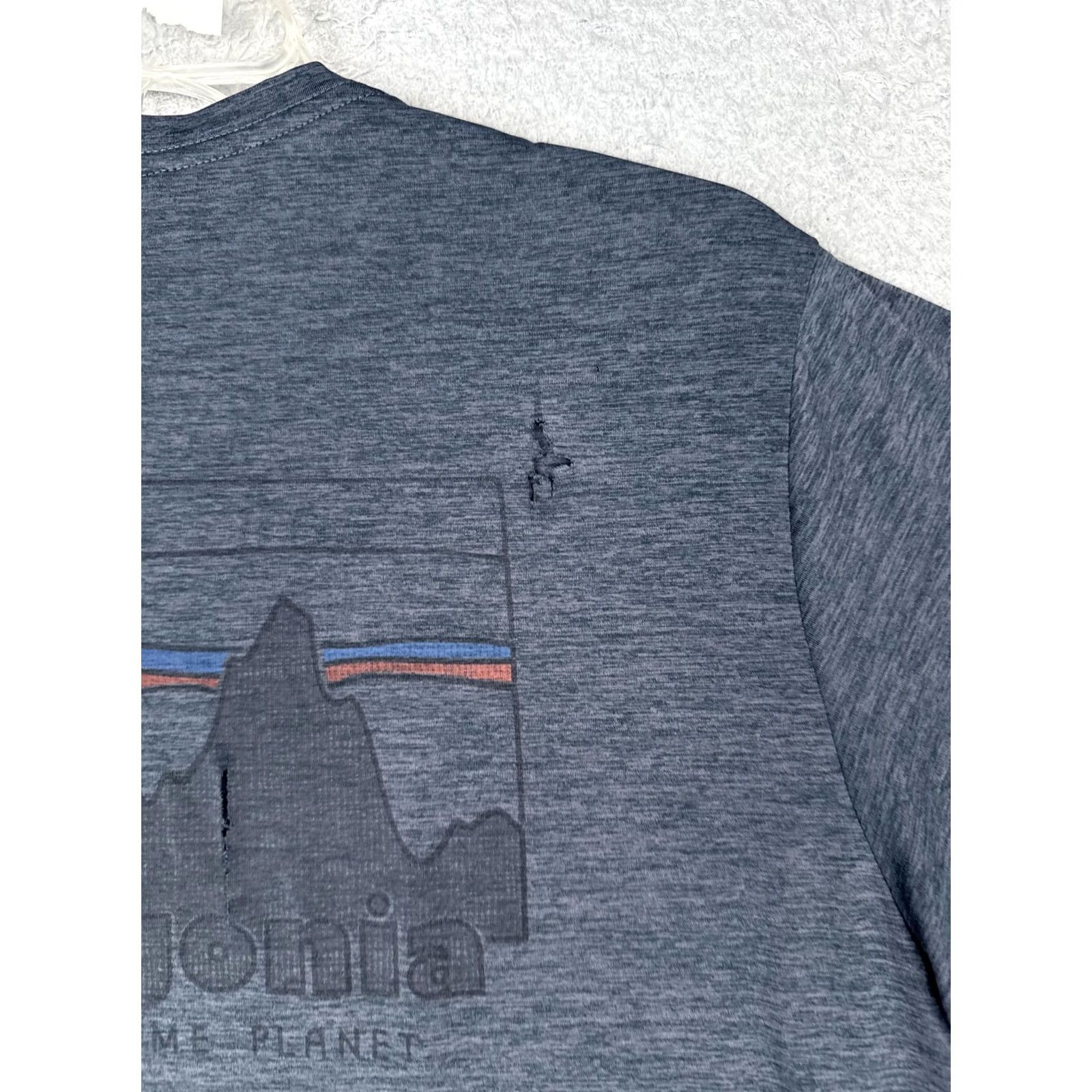 Patagonia Patagonia Shirt Mens Medium Gray Crew Neck Short Sleeve Save Our Home Planet Tee Size US M / EU 48-50 / 2 - 2 Thumbnail