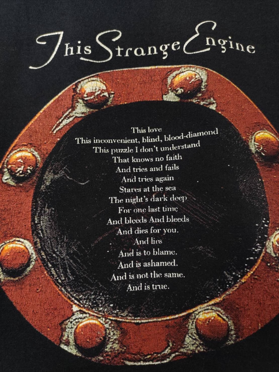 Band Tees Vtg 90's Marillion " This Strange Engine " Album Promo Size US L / EU 52-54 / 3 - 10 Thumbnail