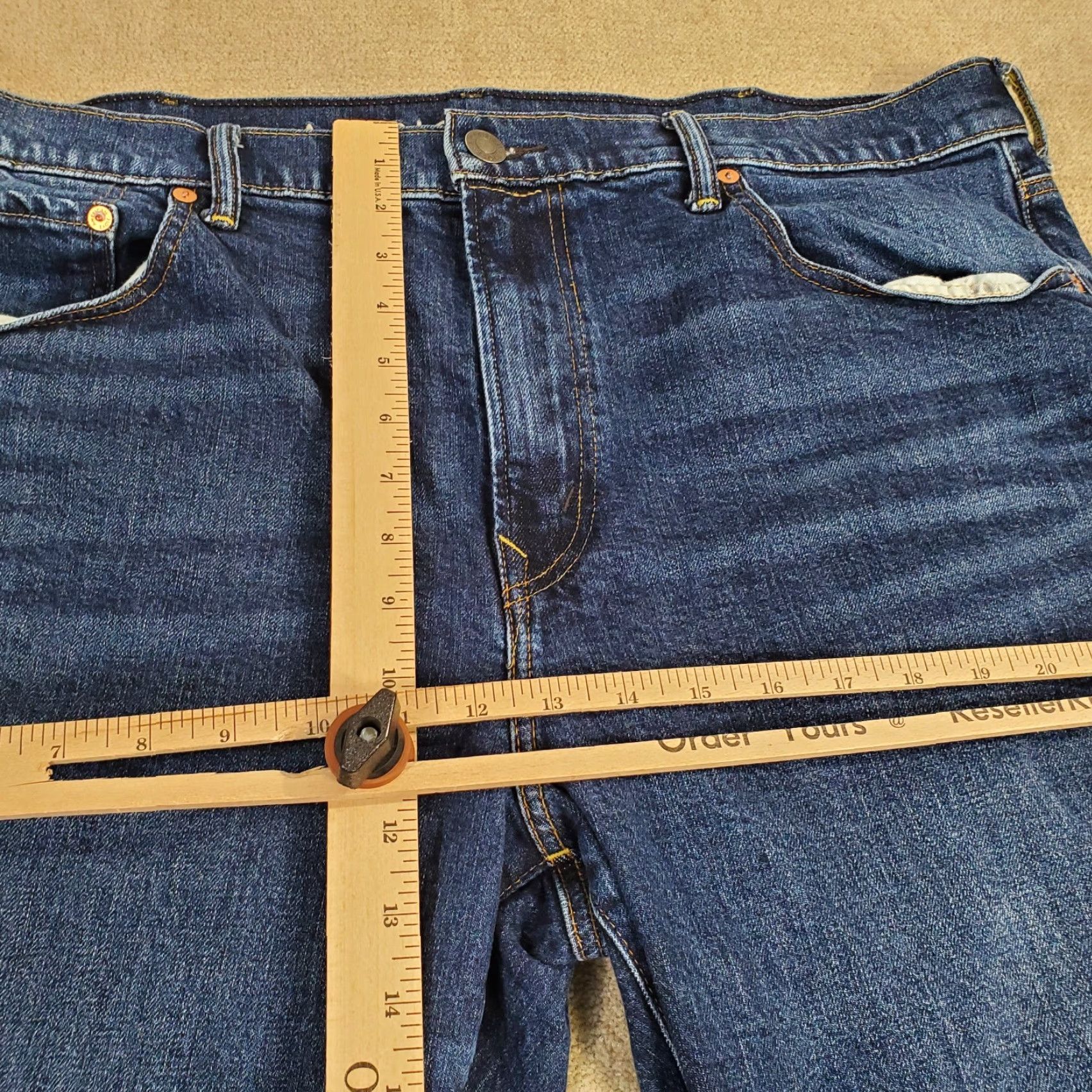 American Eagle Outfitters American Eagle Outfitters Jeans Mens 38x32 Blue Relaxed Straight Leg Denim Size US 38 / EU 54 - 4 Thumbnail