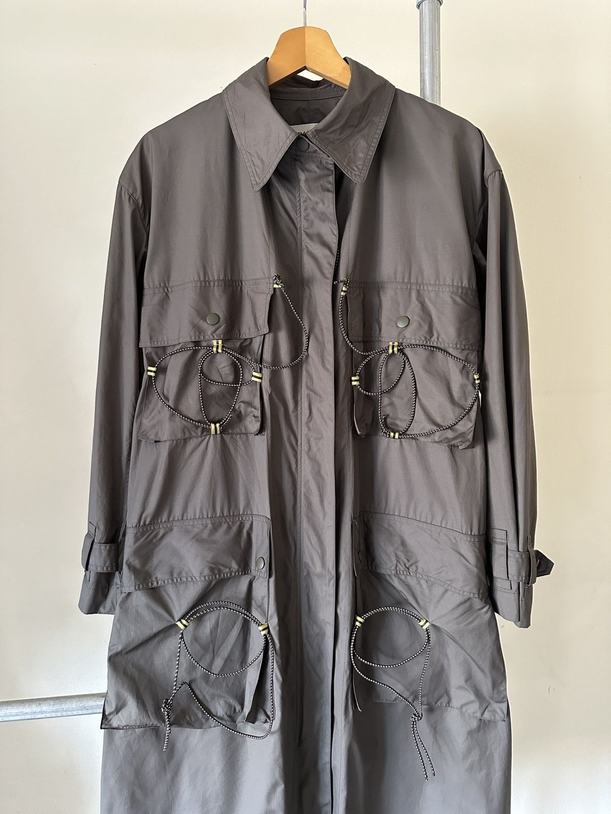 Issey Miyake SS2004 Issey Miyake Bungee Cord Raincoat Jacket Size US L / EU 52-54 / 3 - 3 Thumbnail