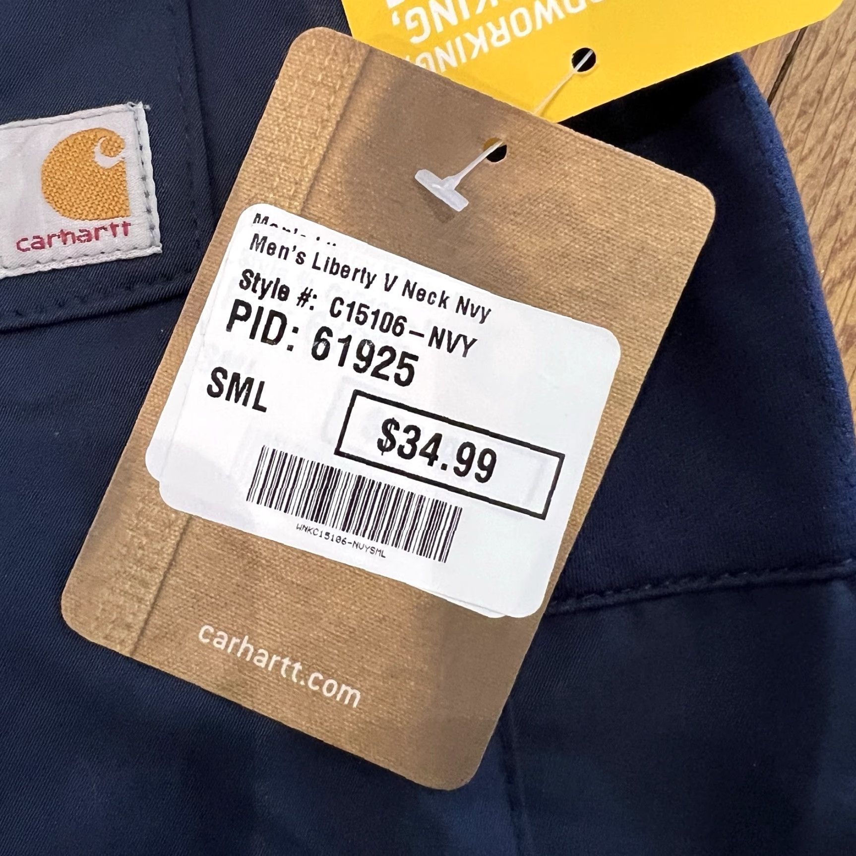 Carhartt VINTAGE Carhartt Men's Scrub Top V-Neck Blue Small Medical Nurse Doctor Size US S / EU 44-46 / 1 - 6 Thumbnail