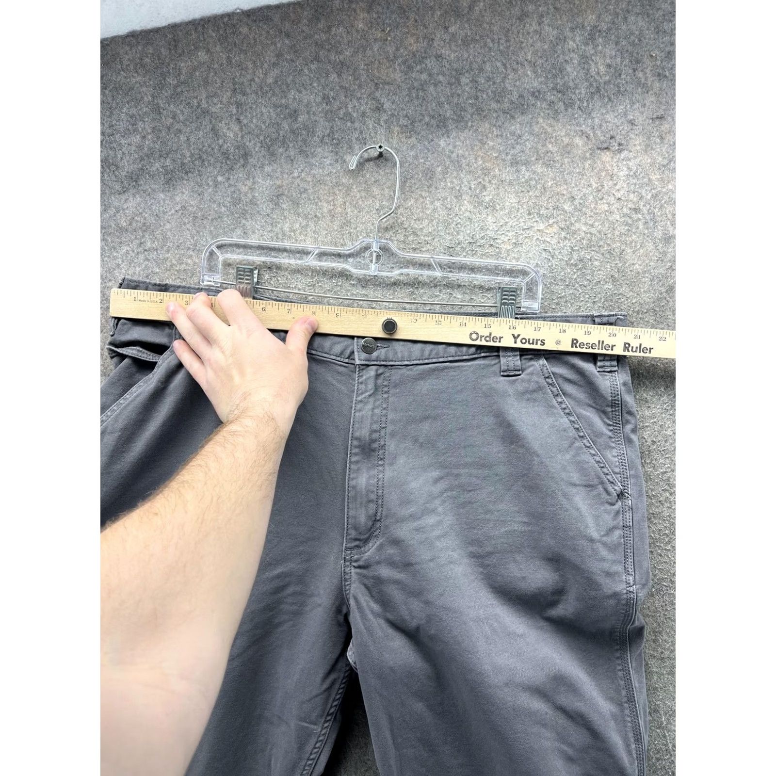Carhartt Carhartt Pants Mens 42x32 Gray Rugged Flex Carpenter Canvas Workwear Relaxed Fit Size US 42 / EU 58 - 4 Thumbnail
