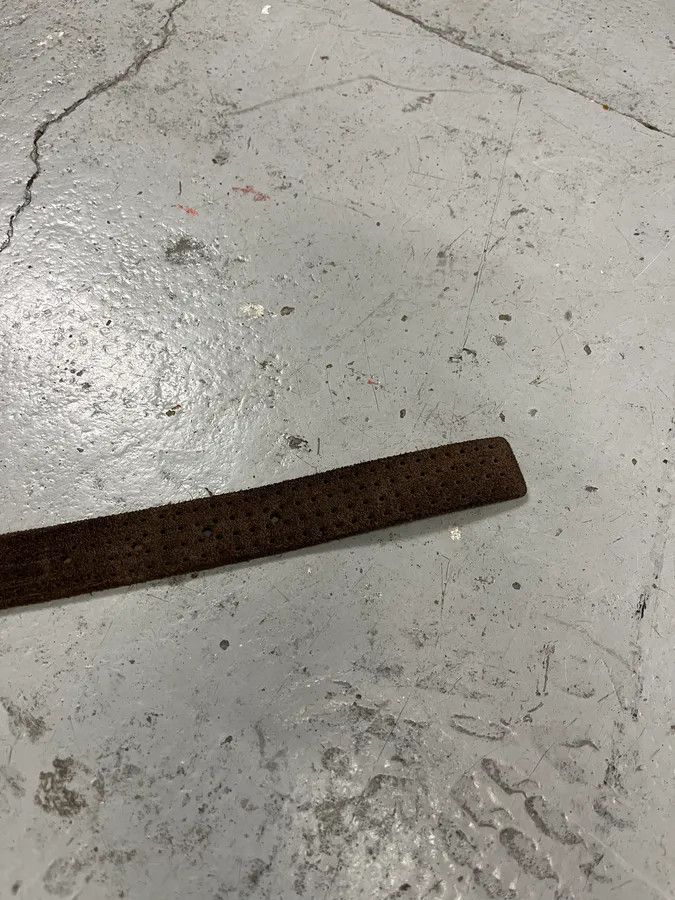Vintage Massimo Rebecchi Brown Suede Leather Belt Size ONE SIZE - 7 Thumbnail