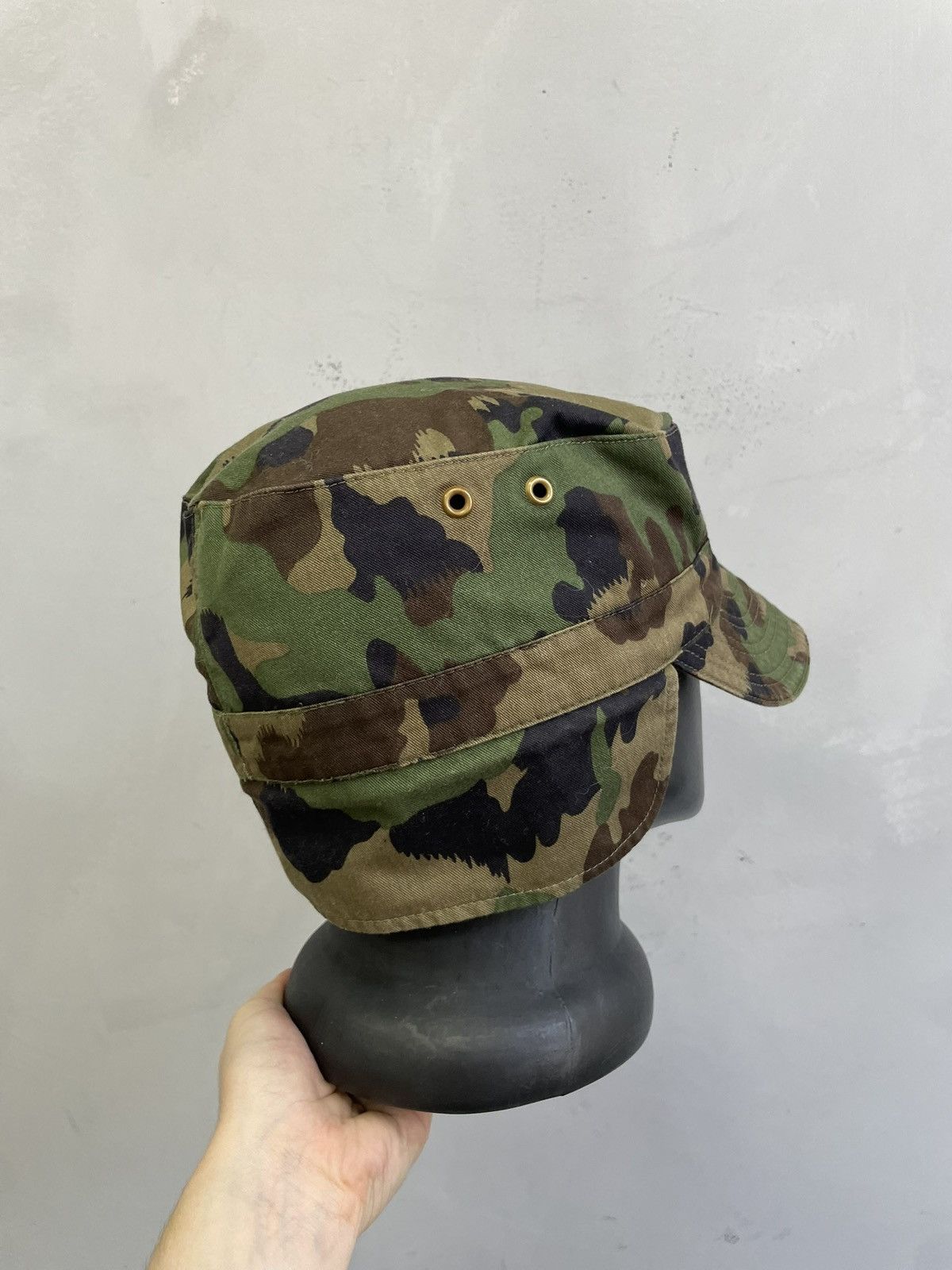 Japanese Brand Military camo cap army style vintage rare y2k Size ONE SIZE - 4 Thumbnail