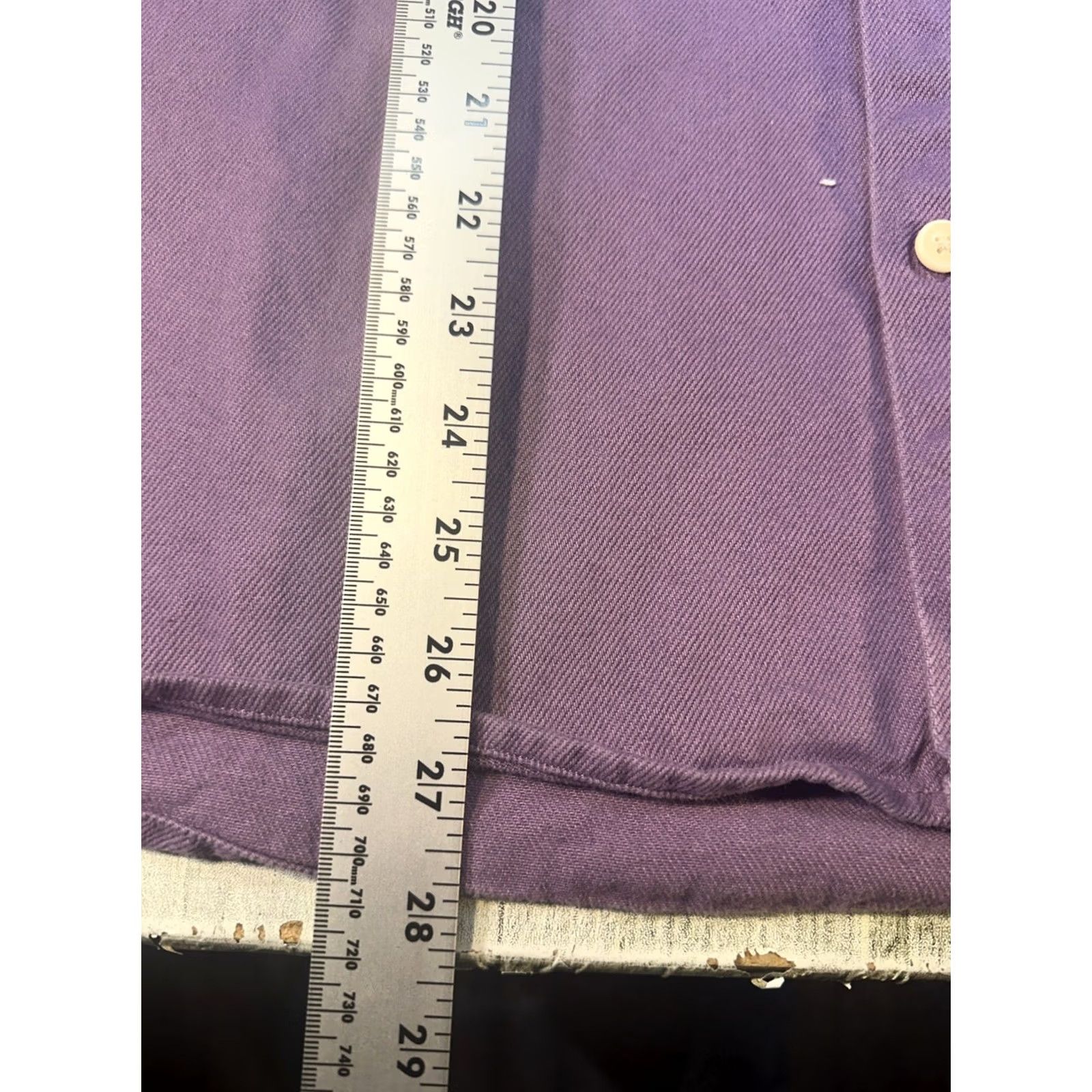 Zara VINTAGE? No — Zara Purple Corduroy Button-Down Shacket Shirt Top M Men Regular Short/Long Sleeve? Size US M / EU 48-50 / 2 - 6 Thumbnail