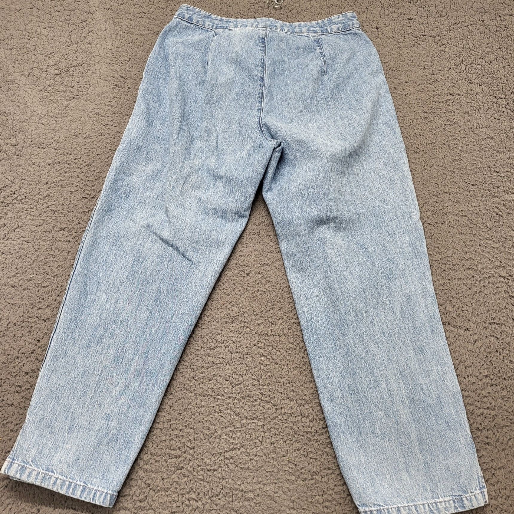 Liz Claiborne Liz Claiborne Lizwear Jeans Women's 8 Blue Denim 100% Cotton Front Pockets Relaxed Wide-Leg Jeans Women Size 30" / US 8 / IT 44 - 3 Thumbnail