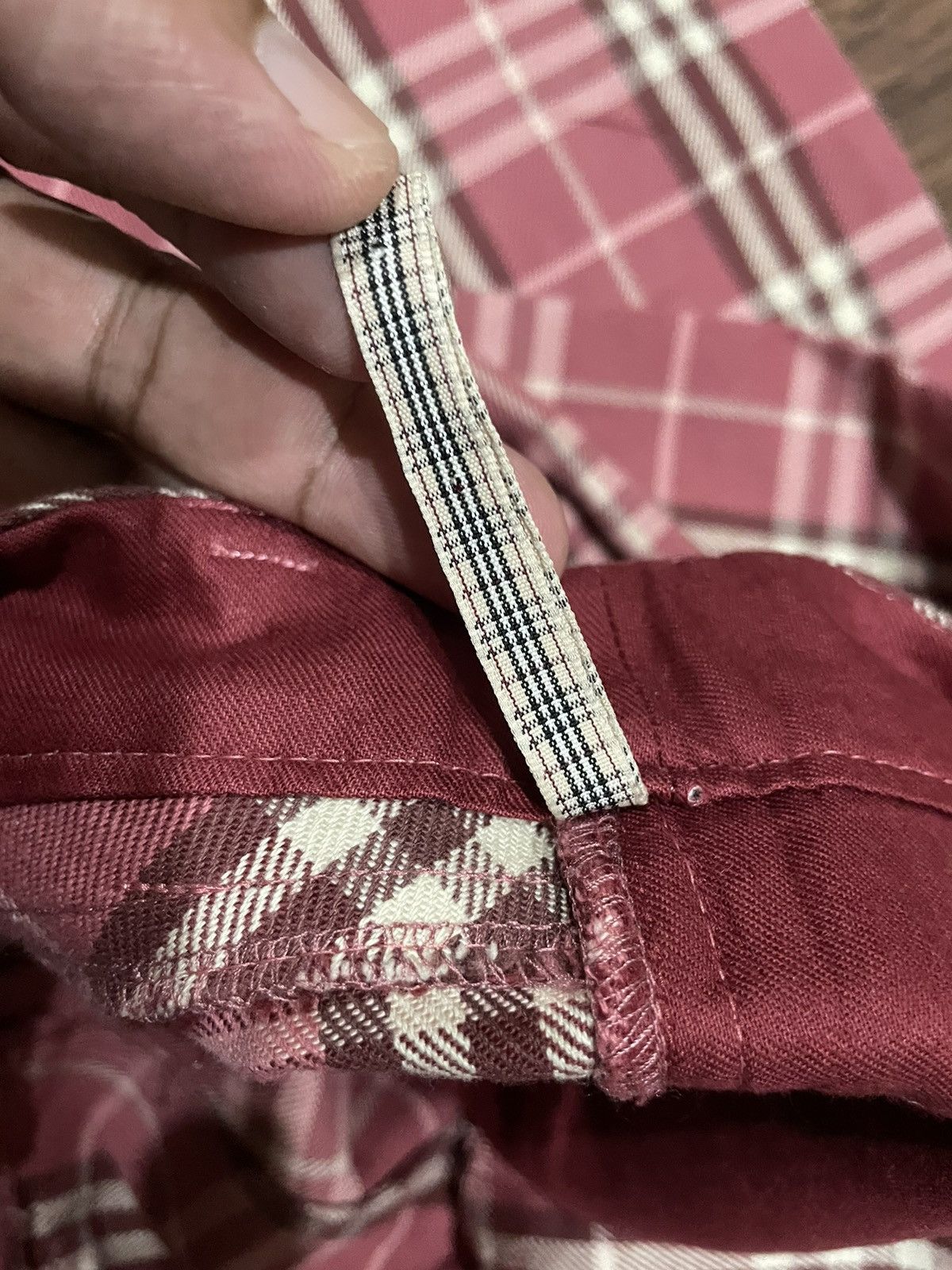 Burberry × Designer Burberry Blue Label Checkered Denim Size 29" - 18 Thumbnail