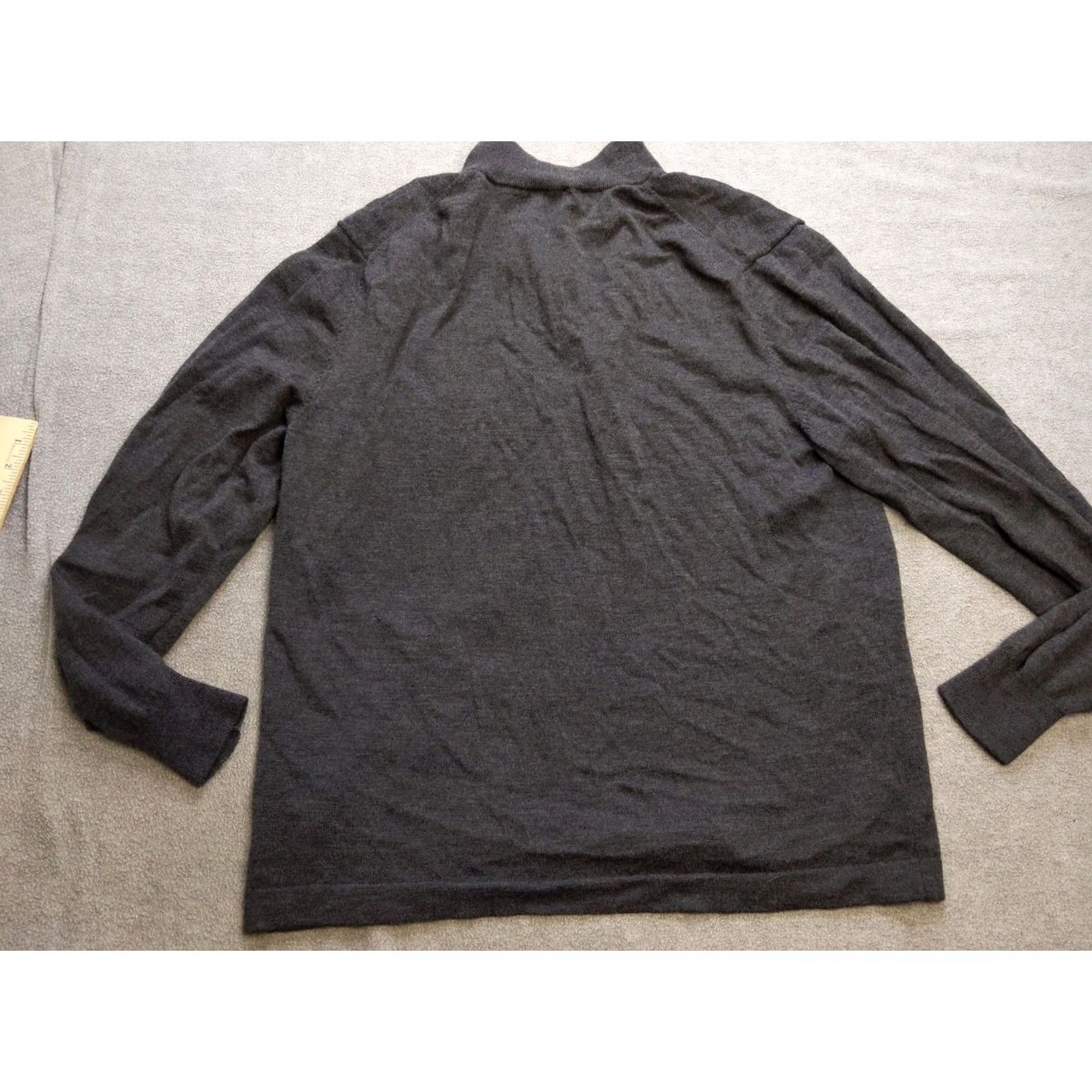 Jos. A. Bank VINTAGE Jos A Bank Sweater Mens 2XL Gray Half Zip Pullover 100% Merino Wool Traveler Size US XXL / EU 58 / 5 - 5 Thumbnail