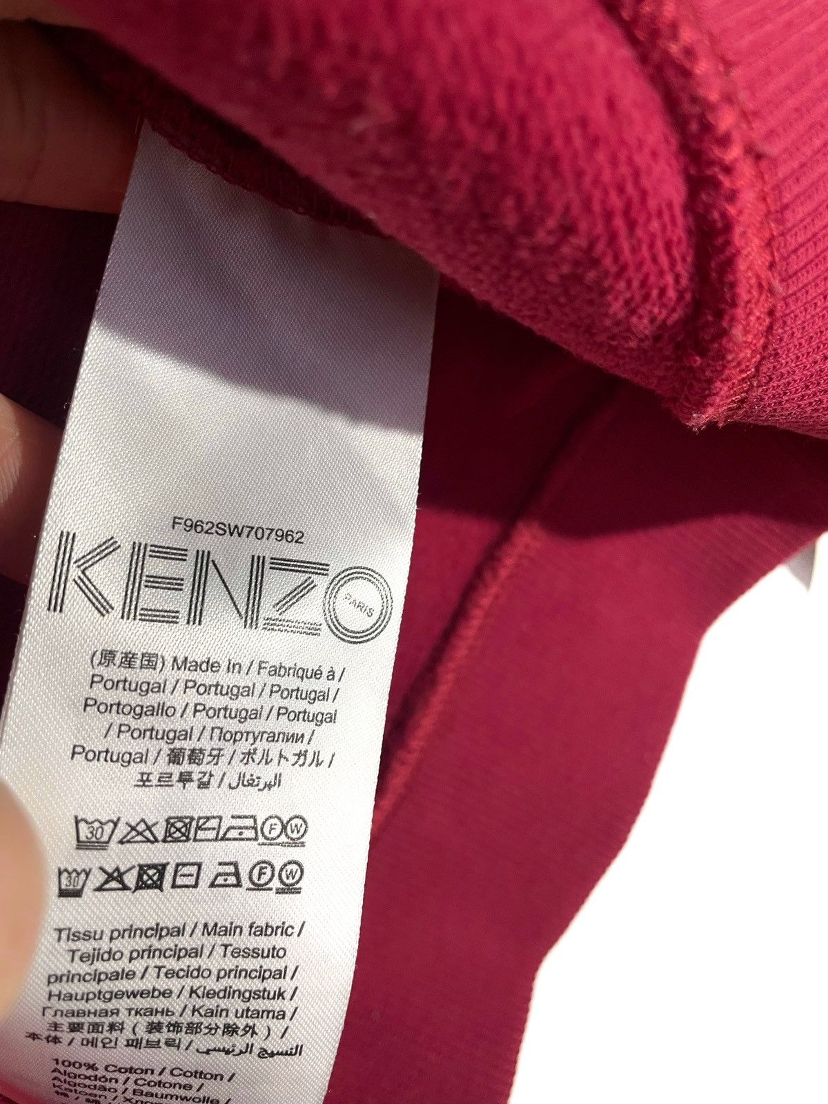 Kenzo Kenzo Paris Women Red Sweatshirt Big Logo Flower Print S Size S / US 4 / IT 40 - 8 Thumbnail