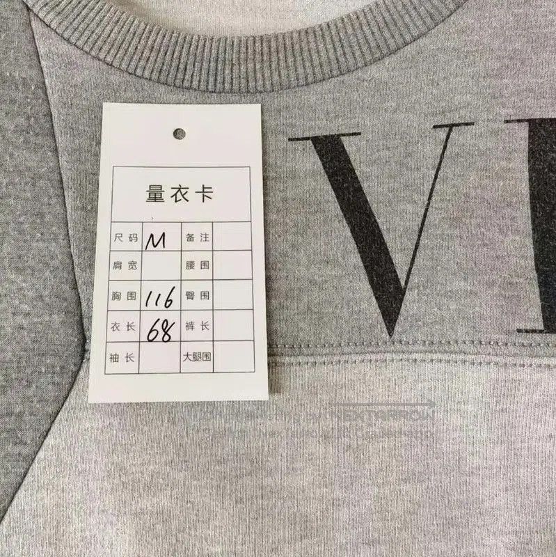 Valentino Valentino Gray Cotton Men's Sweatshirt . Size US M / EU 48-50 / 2 - 5 Thumbnail
