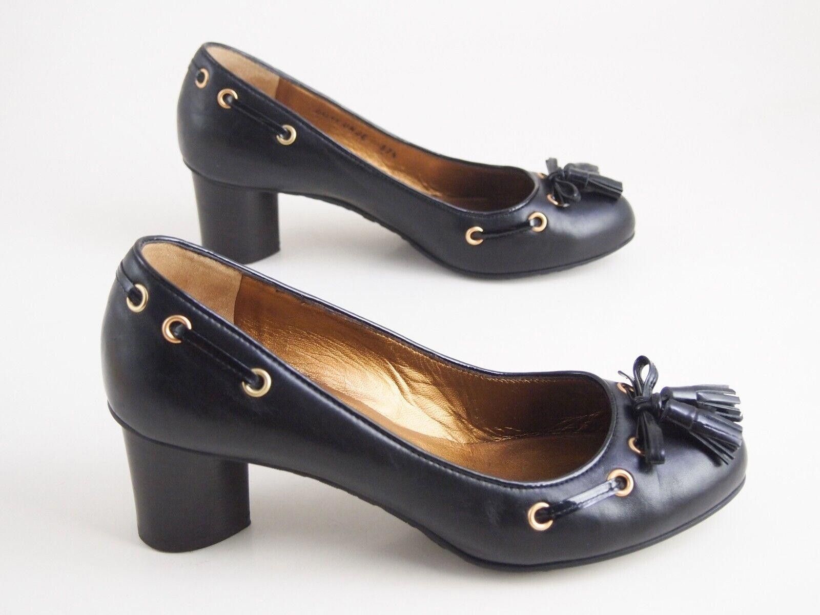 Bally Bally Dalry Mid Heel Pumps Black Leather US 7 EU 37.5 Size US 7 / IT 37 - 5 Thumbnail