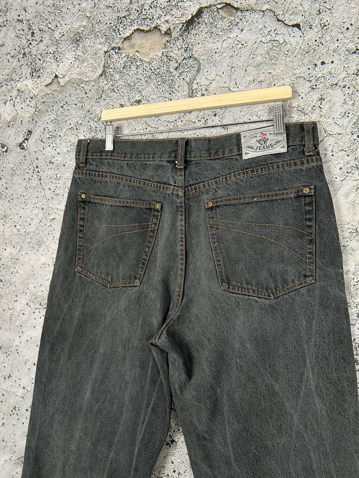 Puma Puma Vintage Baggy Denim Pants 90s Rap Streetwear Rare Size US 38 / EU 54 - 5 Thumbnail