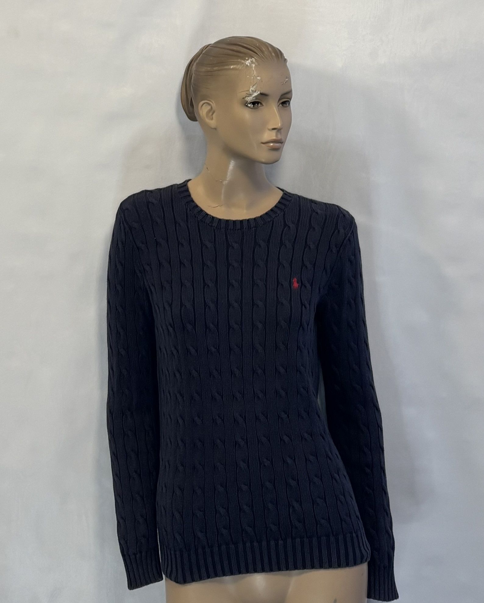 Ralph Lauren Ralph Lauren Cable Sweater Navy Medium Size M / US 6-8 / IT 42-44 - 1 Thumbnail