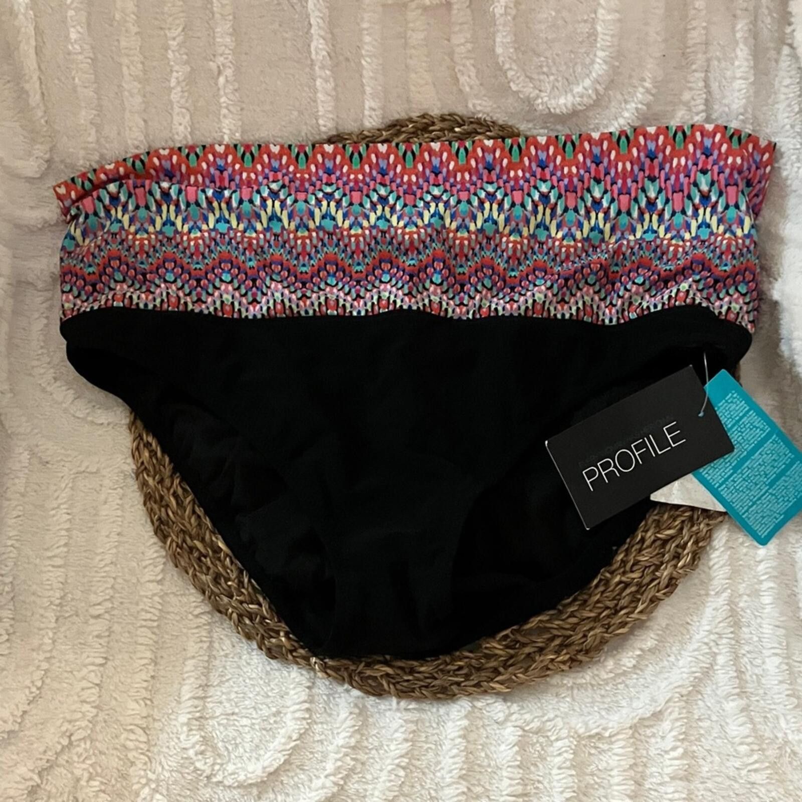 Other Profile By Gottex Black Bikini Bottom Size ONE SIZE - 1 Thumbnail