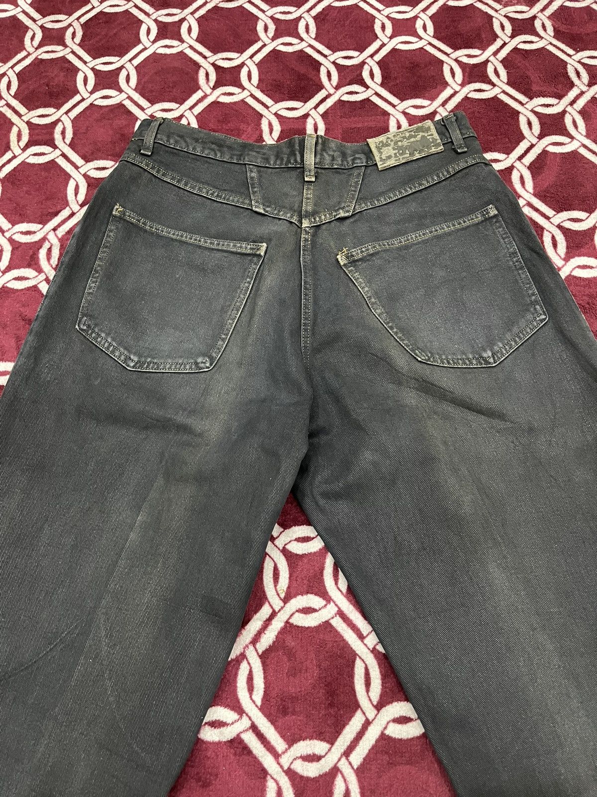 Marithe + Francois Girbaud Vintage Marithe Francois Girbaud MFG Black Faded Denim Size US 30 / EU 46 - 13 Thumbnail
