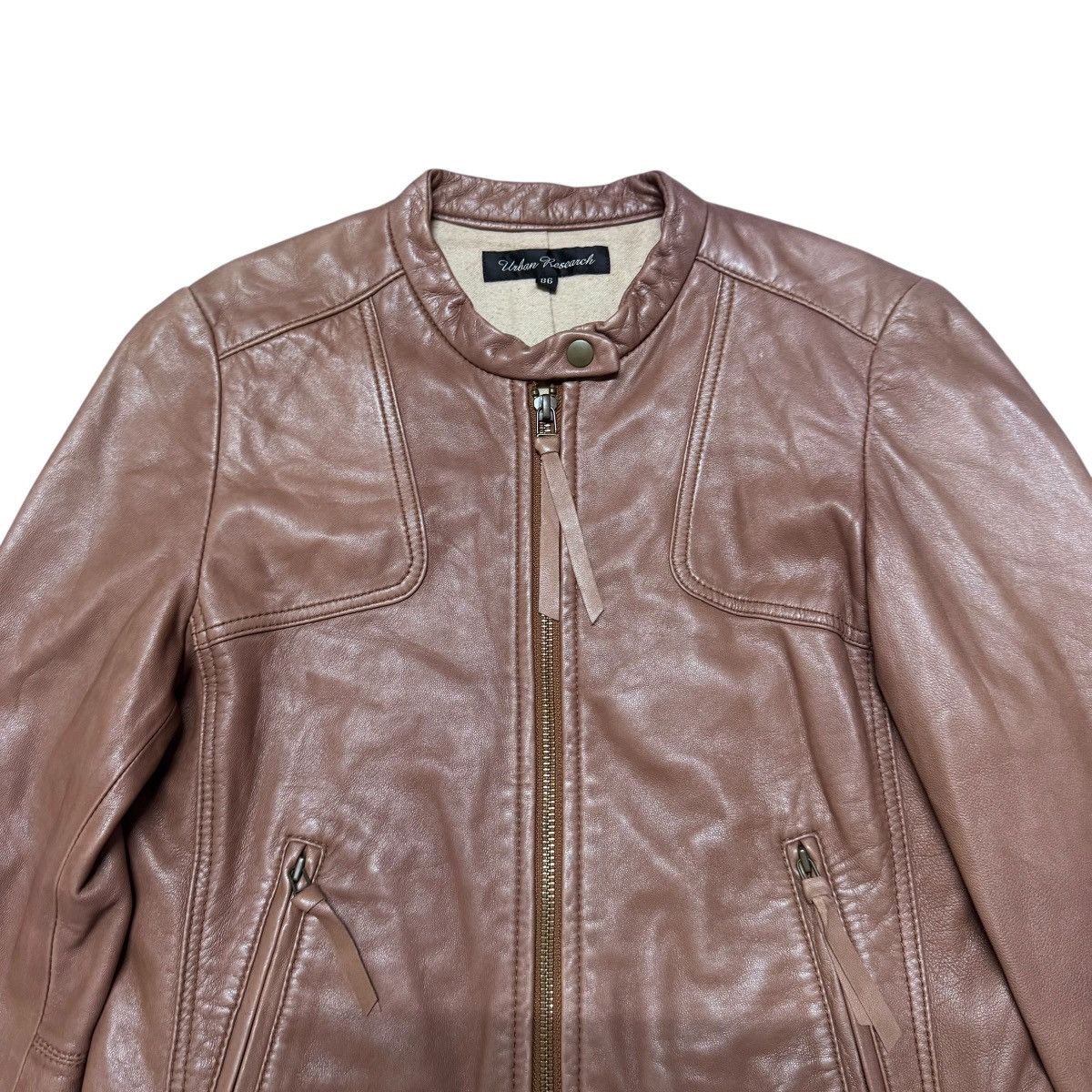 URBAN RESEARCH DOORS Urban Research Leather Moto Jacket Size XS / US 0-2 / IT 36-38 - 3 Thumbnail