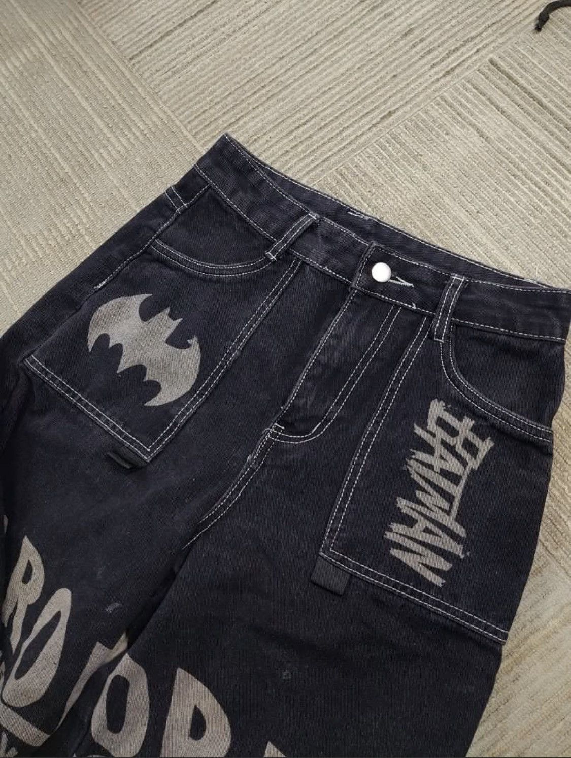 DC Comics × JNCO Vintage Batman And Robin Baggy Hiphop Size US 28 / EU 44 - 4 Thumbnail