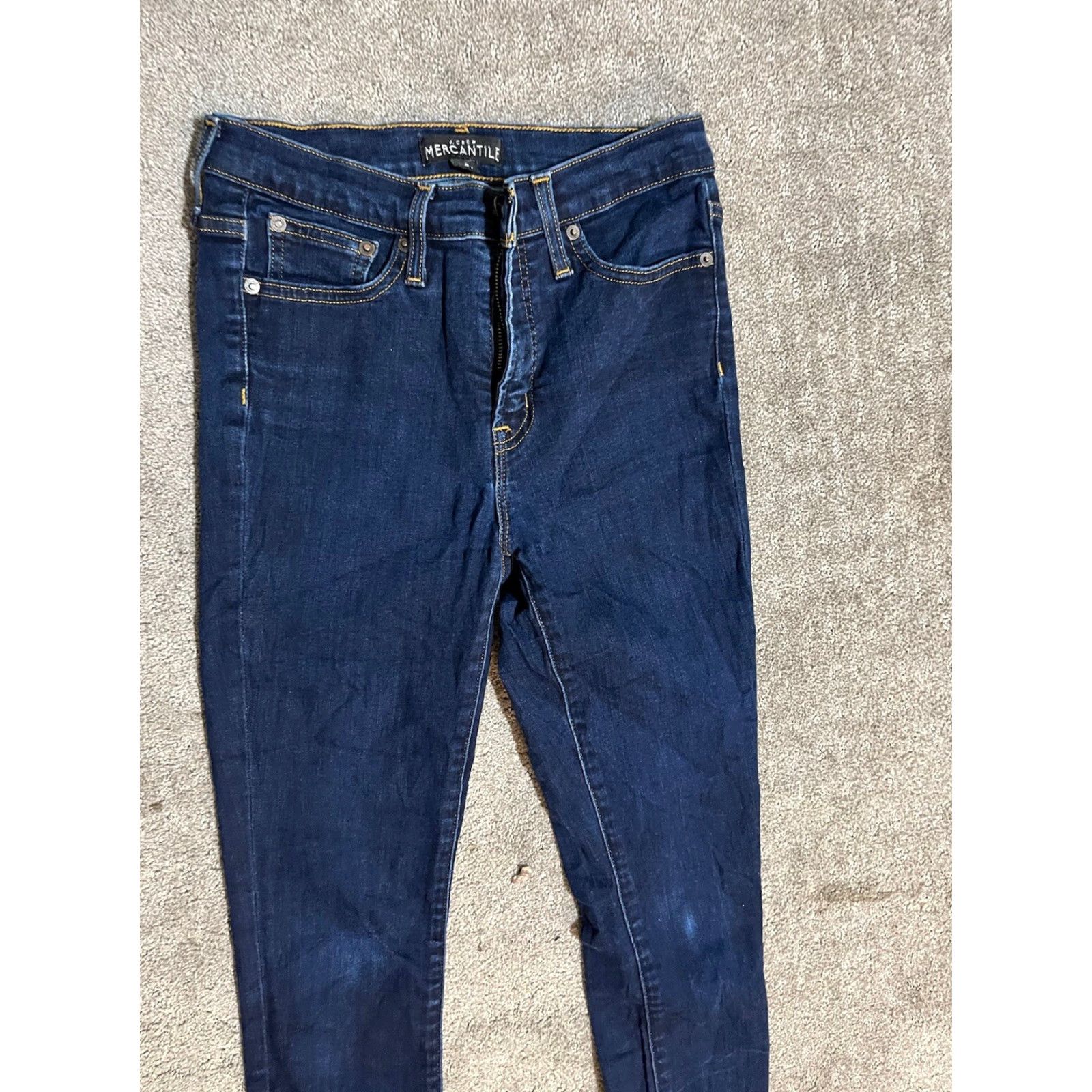 J.Crew VINTAGE J.CREW Women's Skinny Jeans 9" High-Rise Rinse Wash Size 26 Blue- Denim Pants, Elegant Fit Size 26" / US 2 / IT 38 - 2 Thumbnail