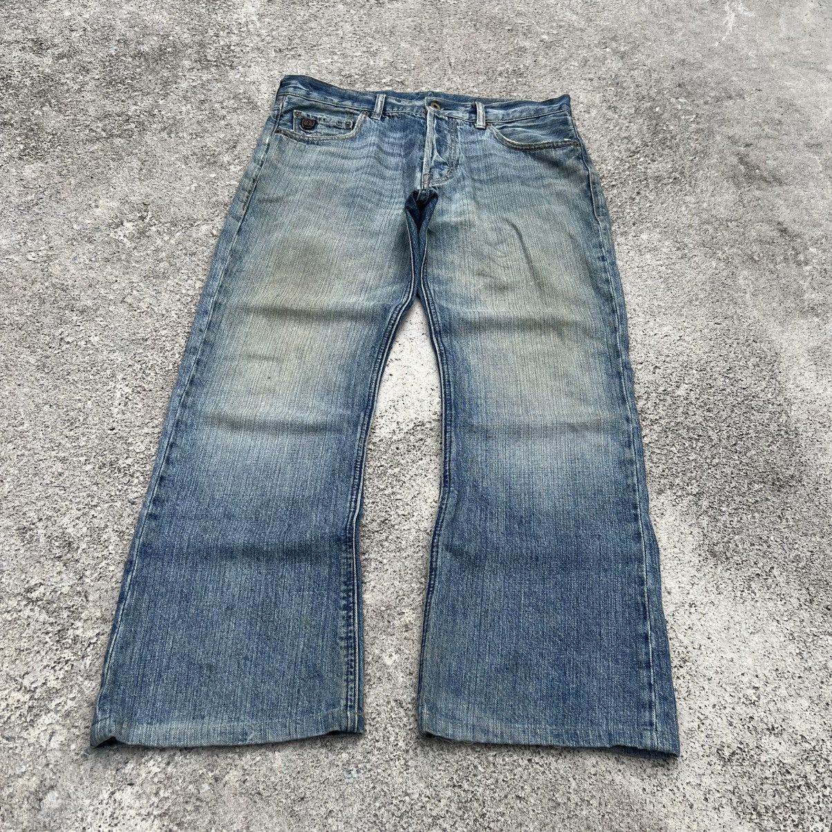 Polo Ralph Lauren “POLO JEANS COMPANY” FLY BUTTON DISTRESS JEANS Size US 34 / EU 50 - 1 Thumbnail