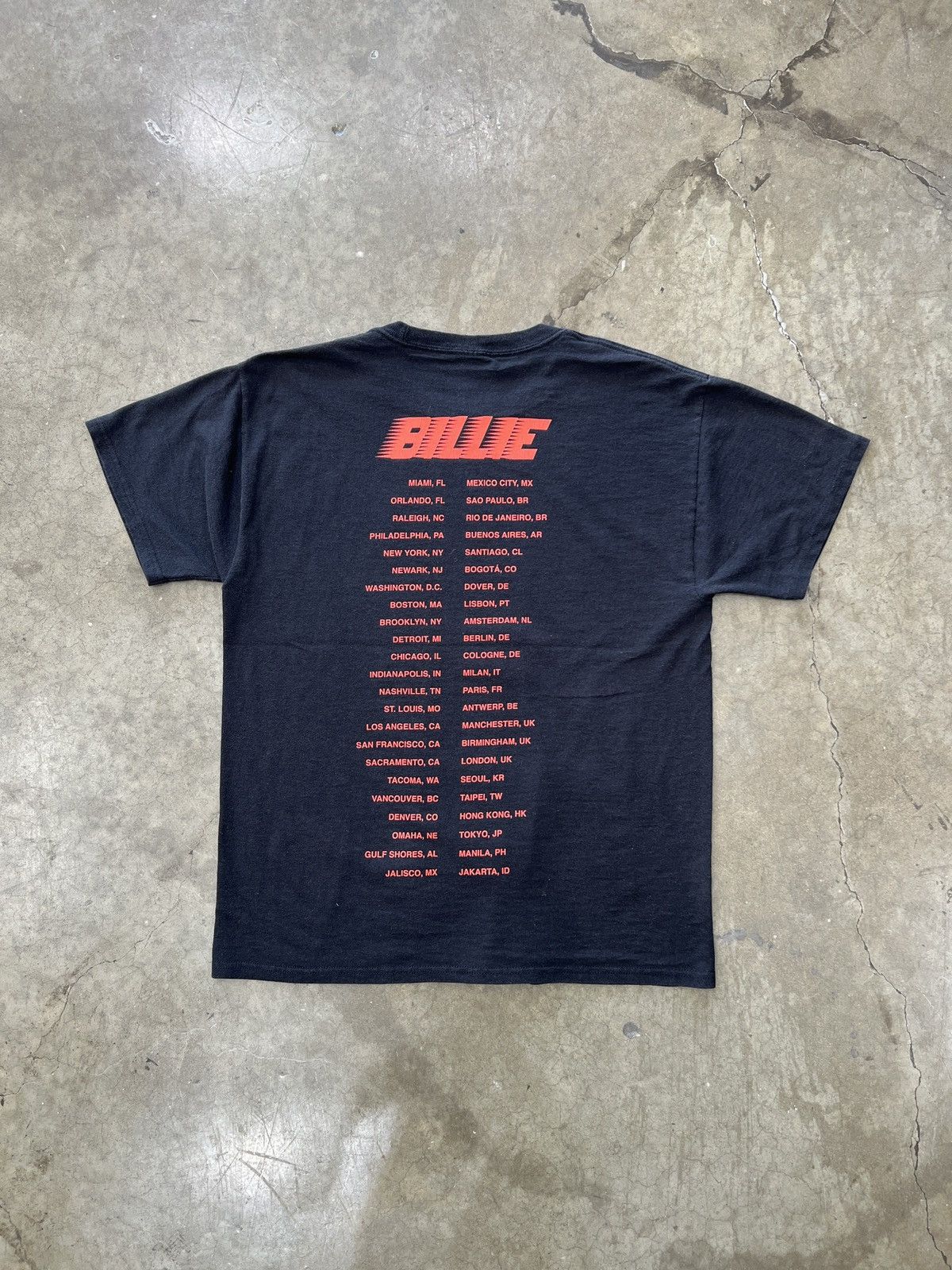 Band Tees Billie Eilish Portrait World Tour Tee Medium Size US M / EU 48-50 / 2 - 5 Thumbnail
