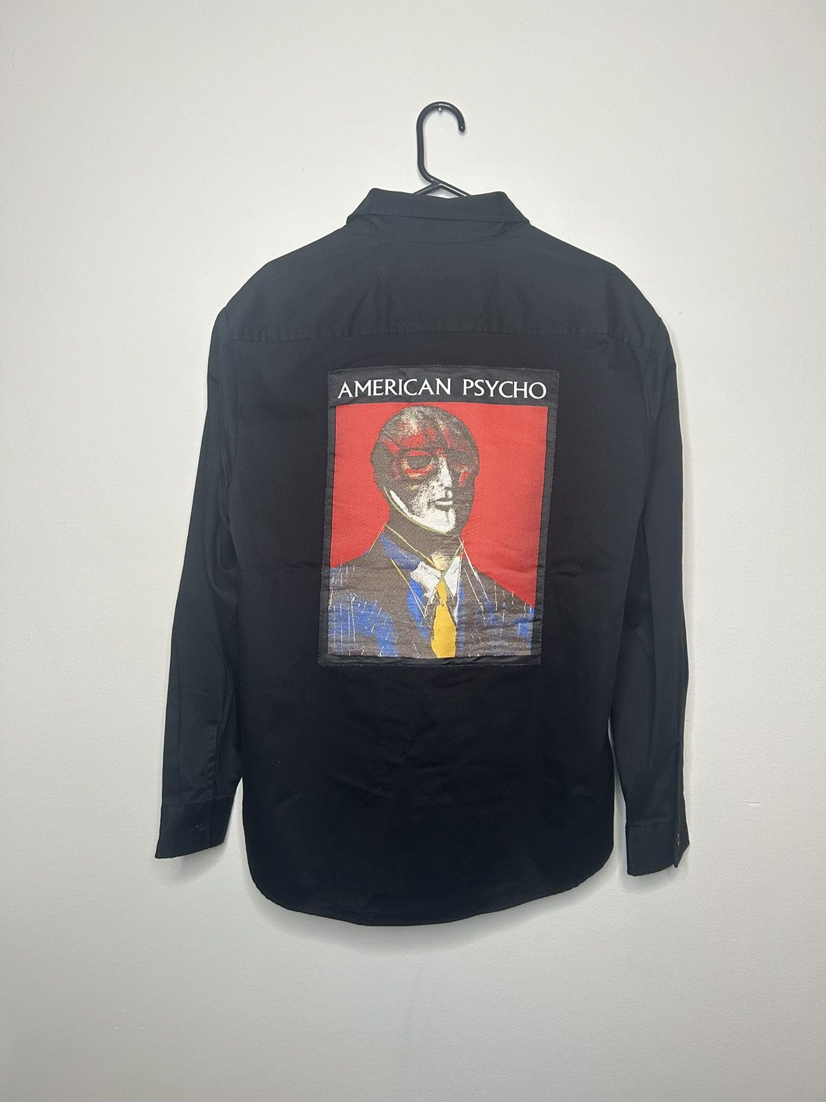 image of Supreme American Psycho Work Shirt in Black, Men's (Size Medium)