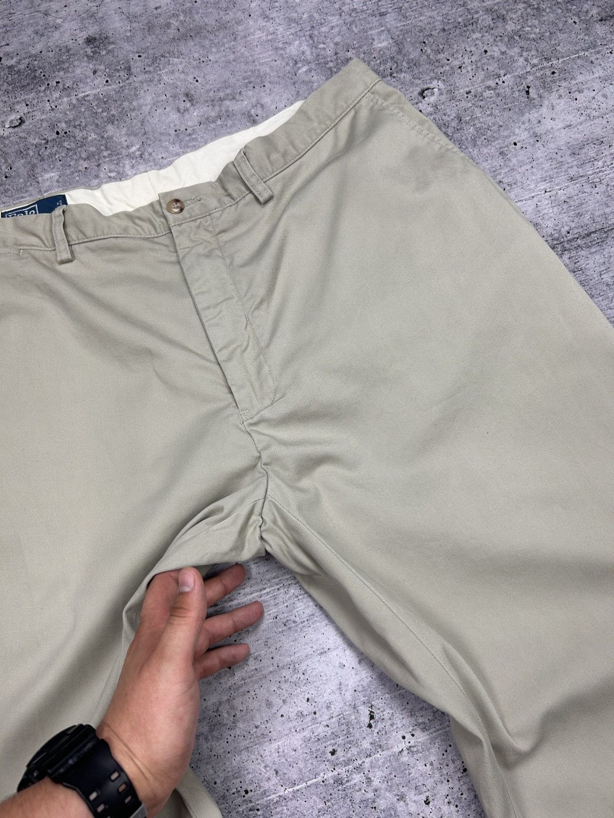 Designer × Polo Ralph Lauren × Vintage Vintage Polo Ralph Lauren Y2K Style Gordon ChinoBeige Pants Size US 38 / EU 54 - 9 Thumbnail