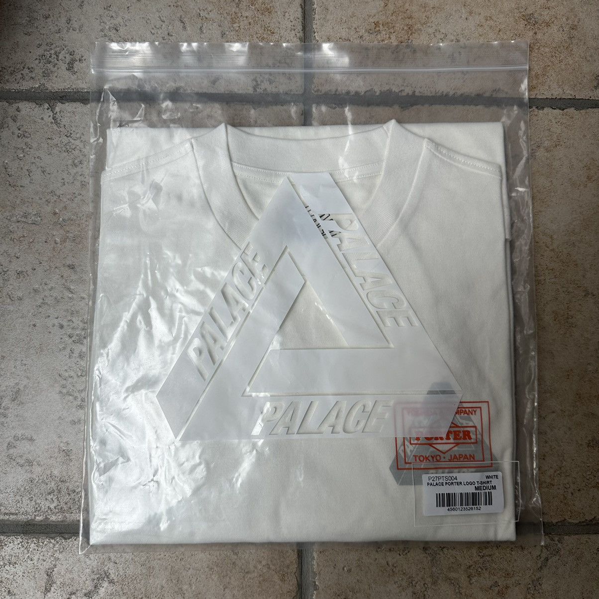 Palace × Porter Palace Porter Yoshida Logo T-Shirt White Size Medium Size US M / EU 48-50 / 2 - 1 Thumbnail