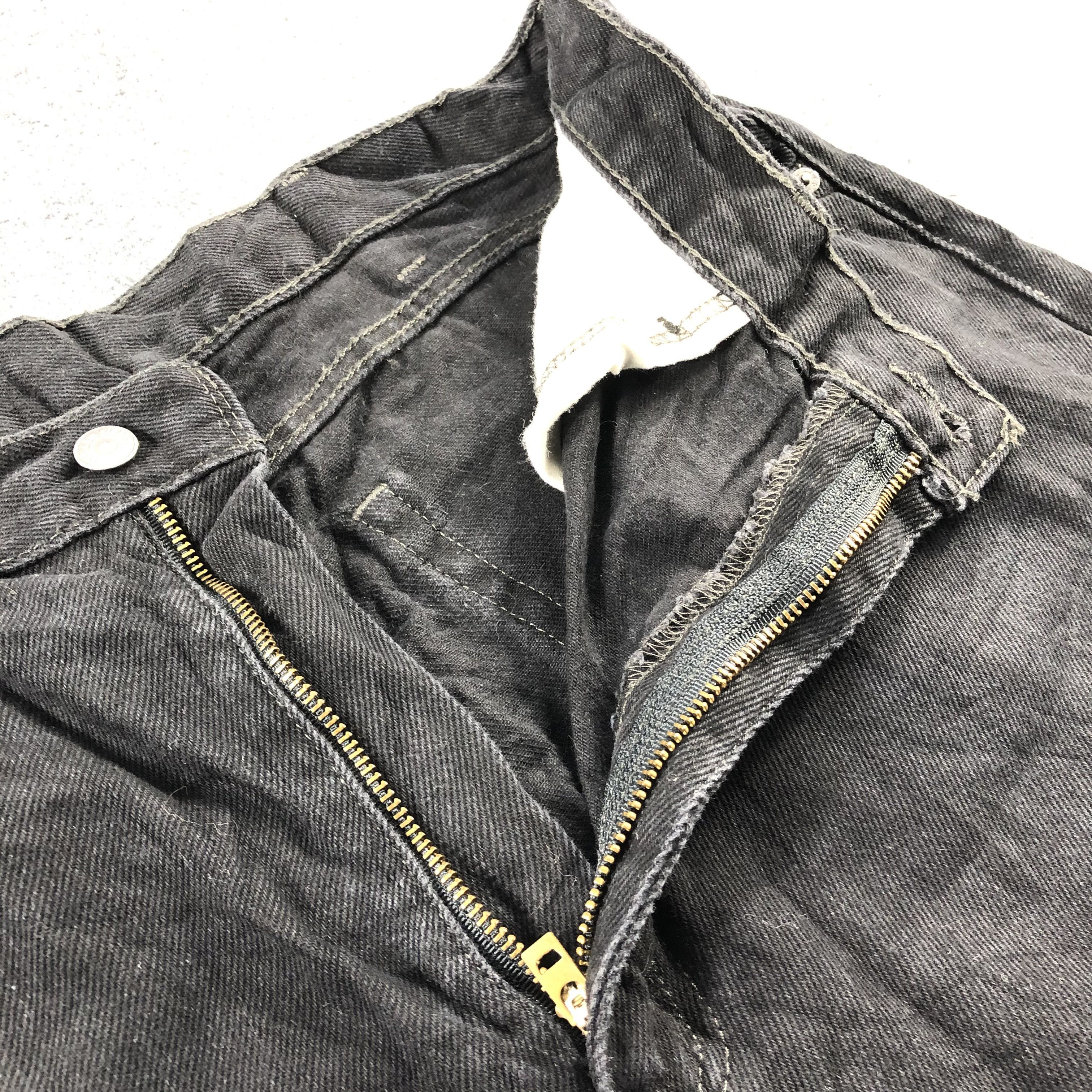 Levi's Vintage Faded Black Levis 505 Jeans-J2571 Size US 39 - 7 Thumbnail
