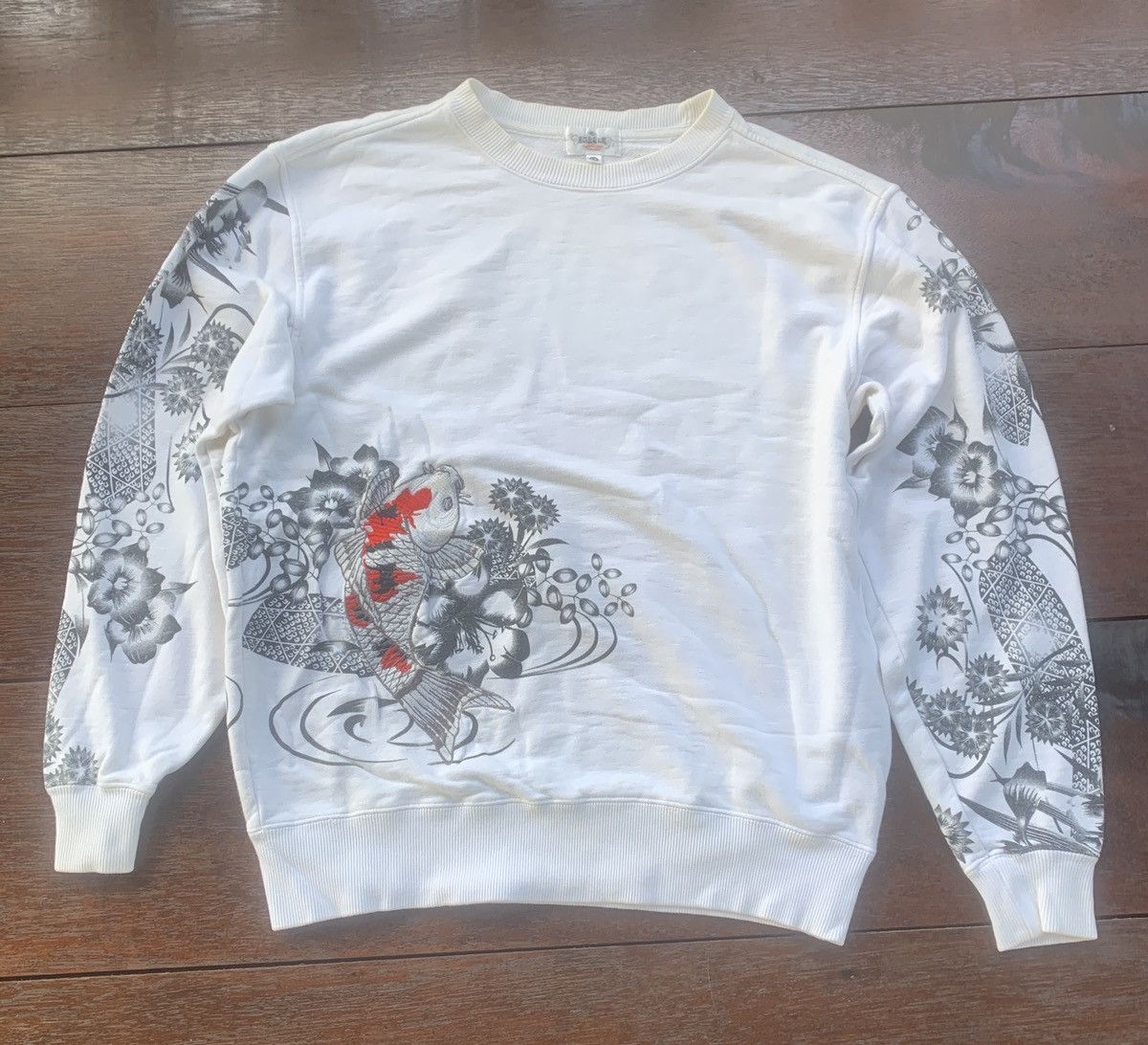Japanese Brand Karakuri Tamashii Japan embroidery Koi fish sukajan tattoo Size US M / EU 48-50 / 2 - 1 Thumbnail