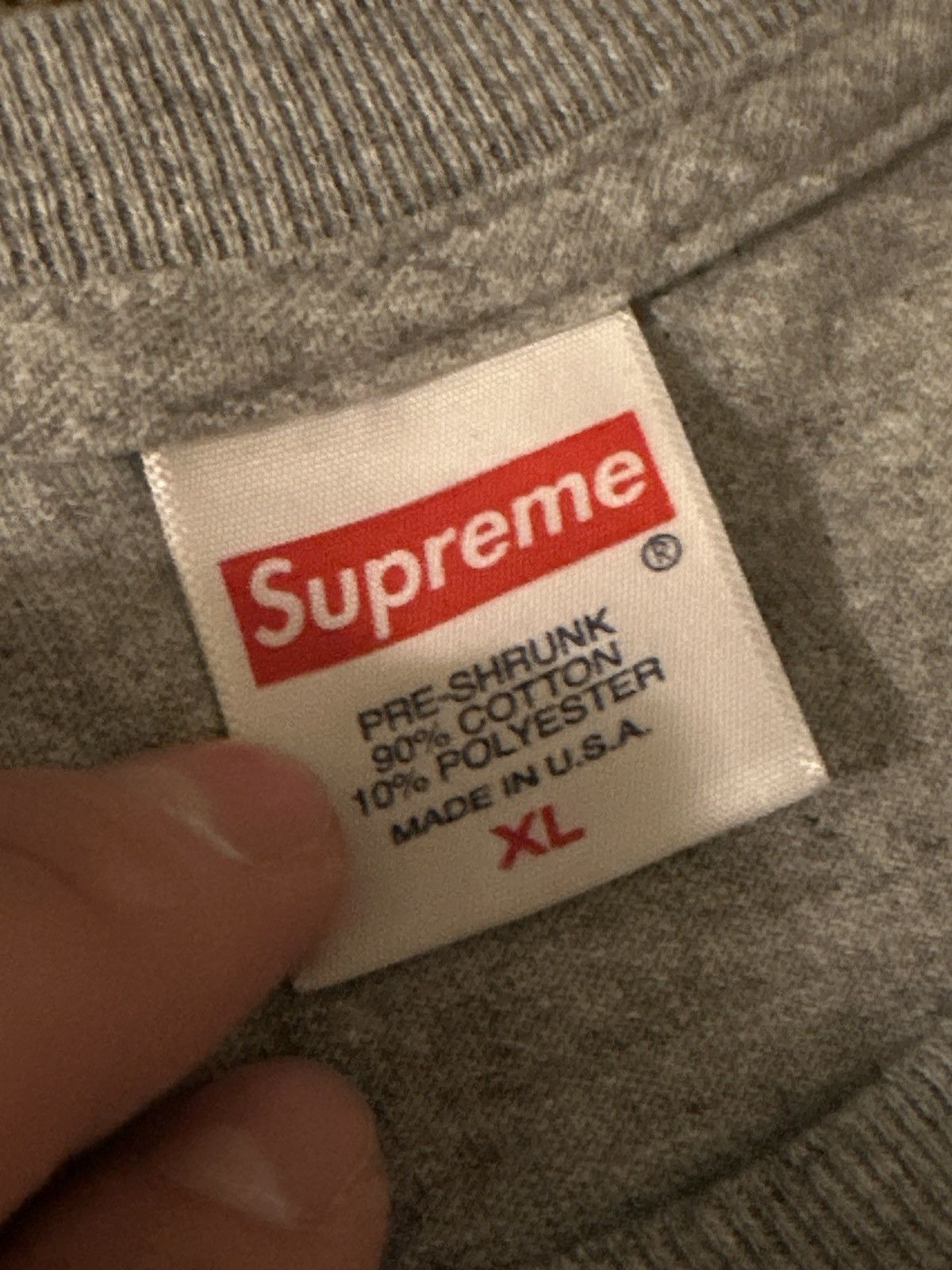 Supreme Grey supreme New York tee Size US XL / EU 56 / 4 - 2 Thumbnail