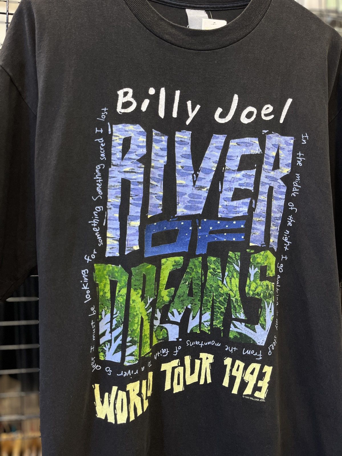 Band Tees × Vintage 1993 Vintage Billy Joel River Of Dreams World Tour Size US XL / EU 56 / 4 - 3 Thumbnail
