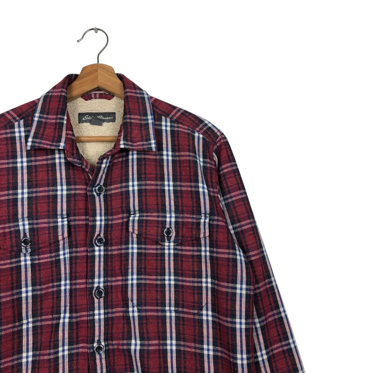Japanese Brand 📌Vintage Shirt Jacket Worker Eddie Bauer Sherpa Blanket Size US S / EU 44-46 / 1 - 7 Thumbnail