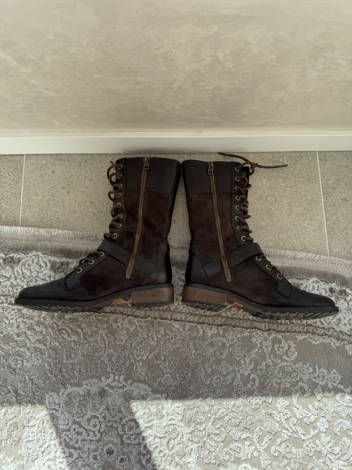 Timberland Vintage y2k Timberland Suede Racing Moto High Boots Size US 8.5 / IT 38.5 - 4 Thumbnail
