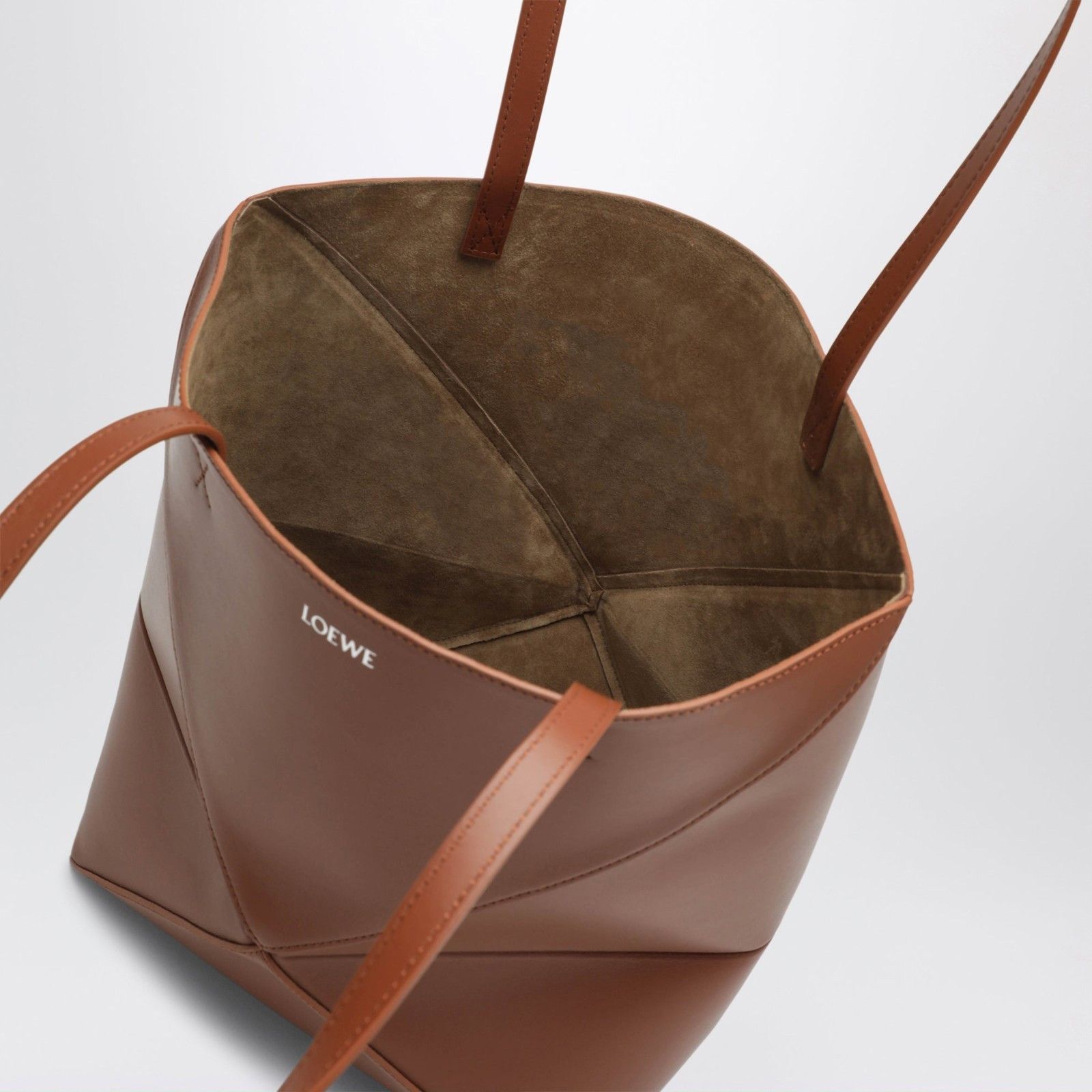 Loewe LOEWE $2350 Puzzle Fold Medium Shiny Calfskin Tote Bag New & Size ONE SIZE - 4 Thumbnail