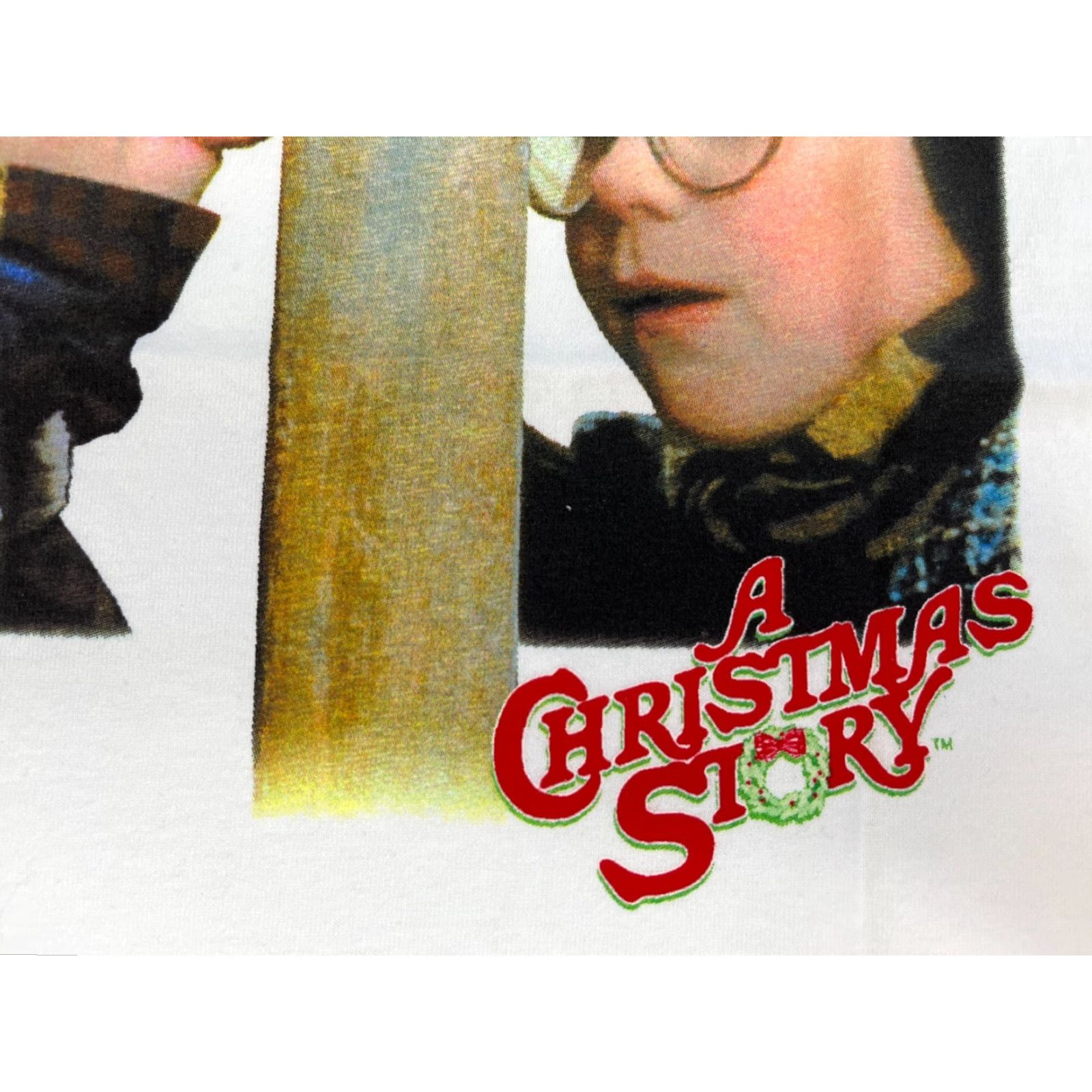 Vintage VINTAGE Thunder Creek T-Shirt Mens Christmas Story I Triple Dog Dare You Sz L White NOS New Old Stock Size US L / EU 52-54 / 3 - 6 Thumbnail