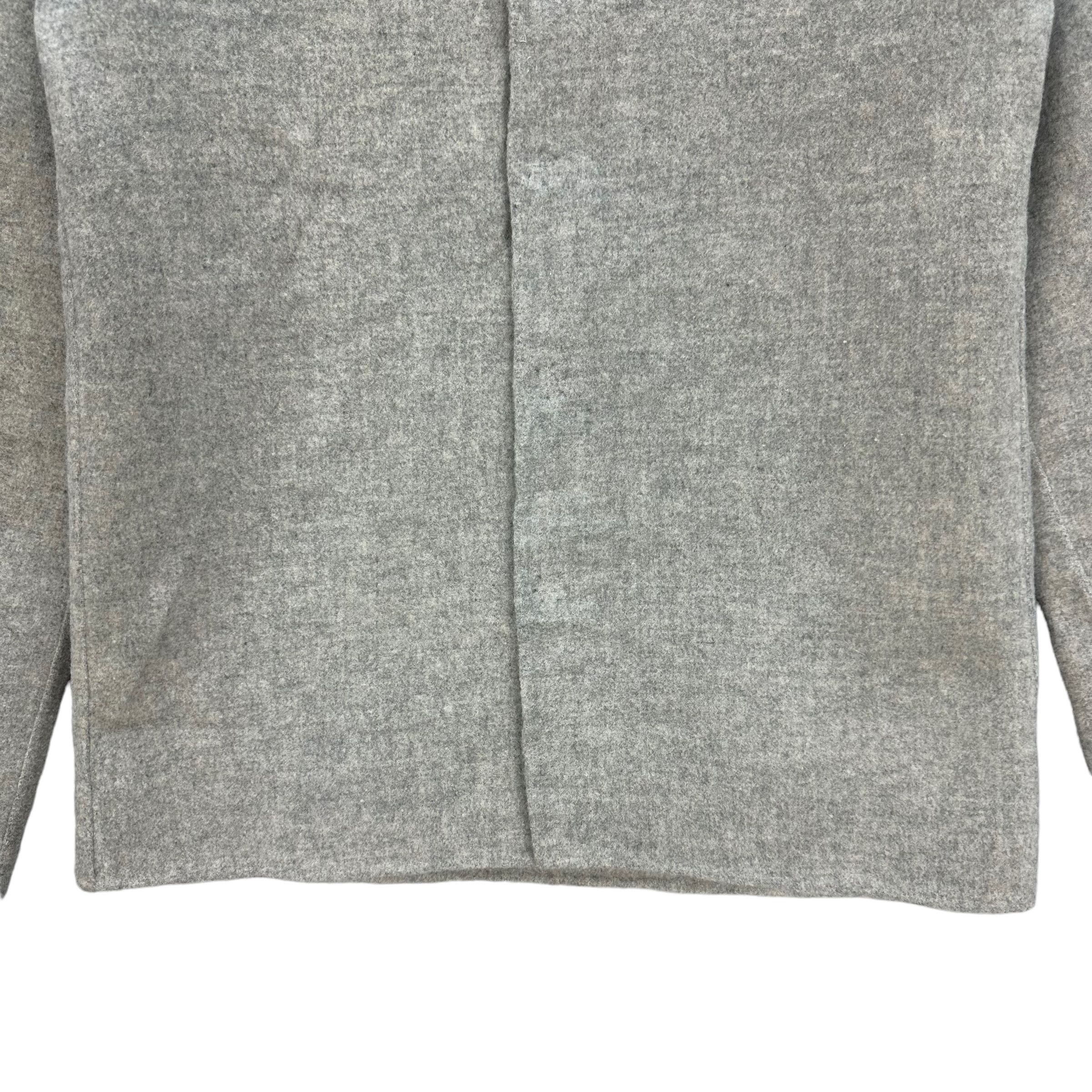 Issey Miyake TSUMORI CHISATO SNAP BUTTON WOOL SHIRT #7871-186 Size S / US 4 / IT 40 - 3 Thumbnail