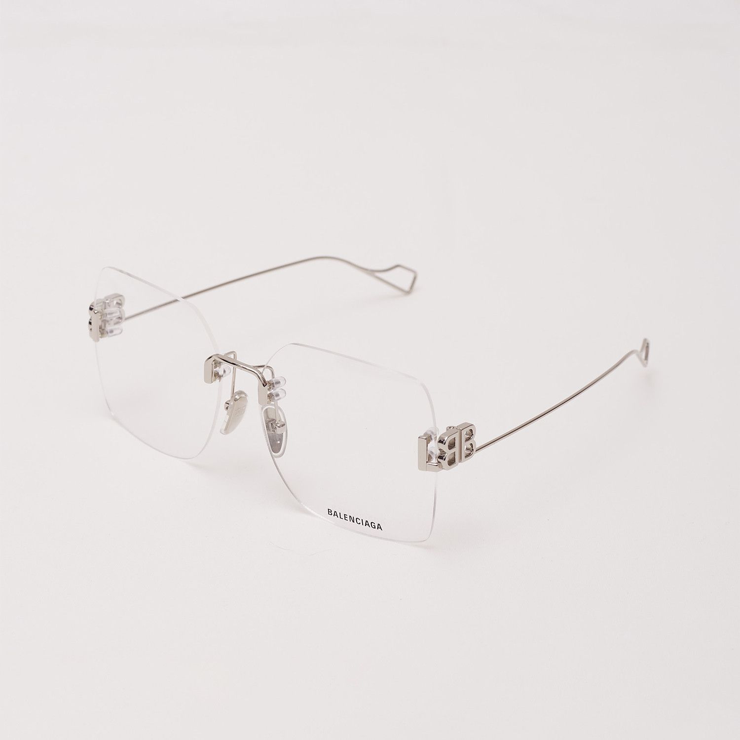 image of Balenciaga Bb0113O 002 Shiny Silver, Men's