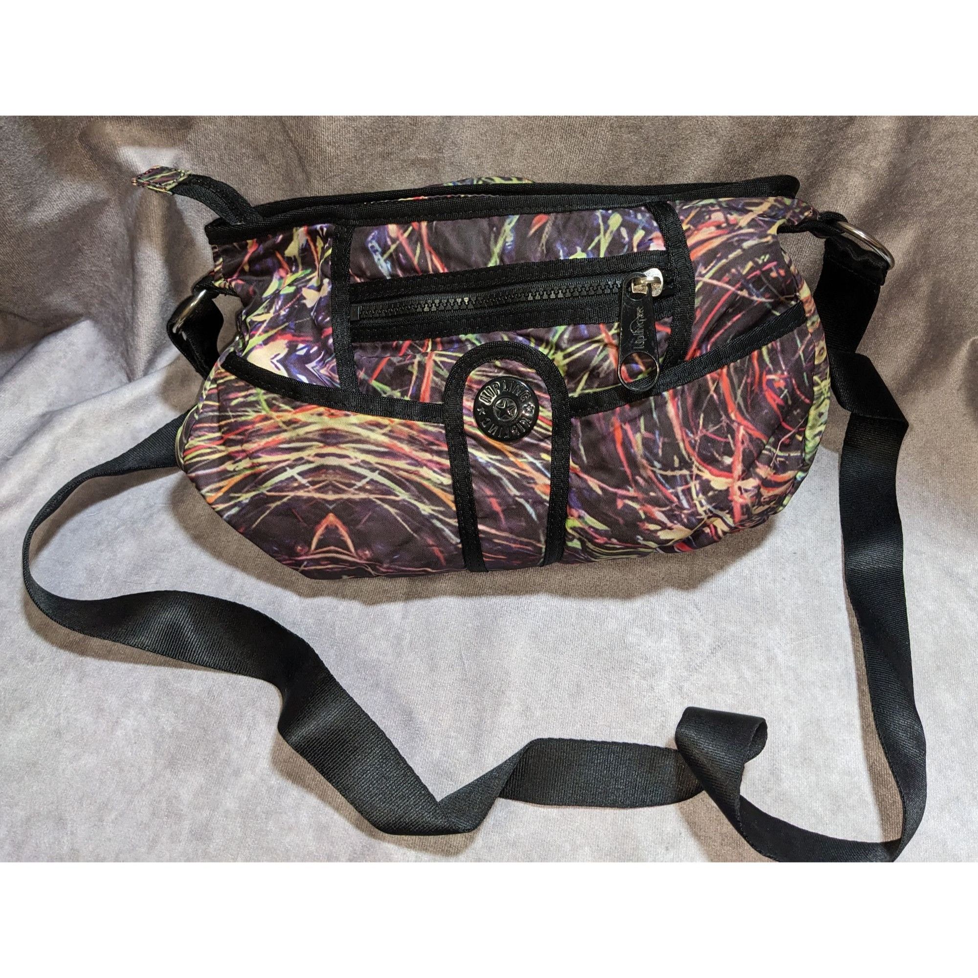Other Kipling Vintage 90s Crossbody Bag With Abstract Pattern & Mu Size ONE SIZE - 1 Thumbnail