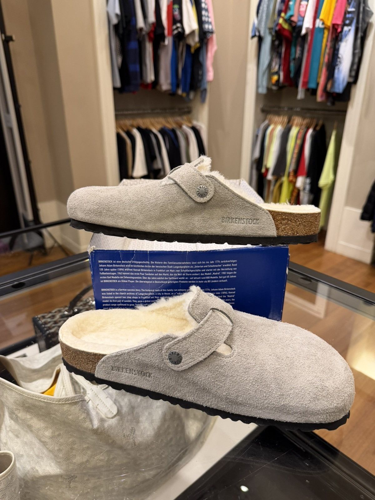 Birkenstock Birkenstock Boston Sherling Clogs w Buckle Size US 9 / EU 42 - 2 Thumbnail