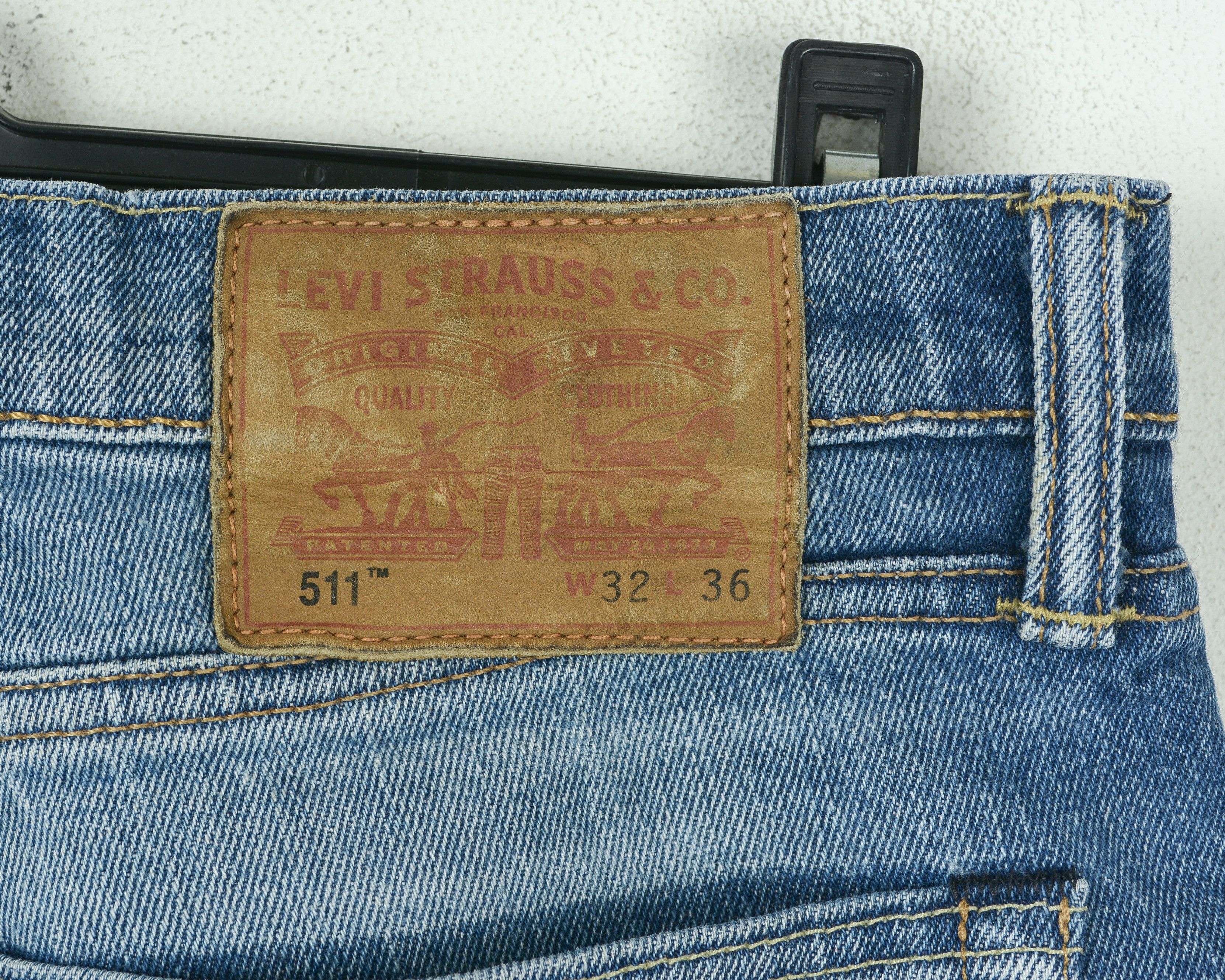 Levi's White Oak Cone denim Men 511 W32 L36 Slim Jeans Trousers Size US 32 / EU 48 - 6 Thumbnail