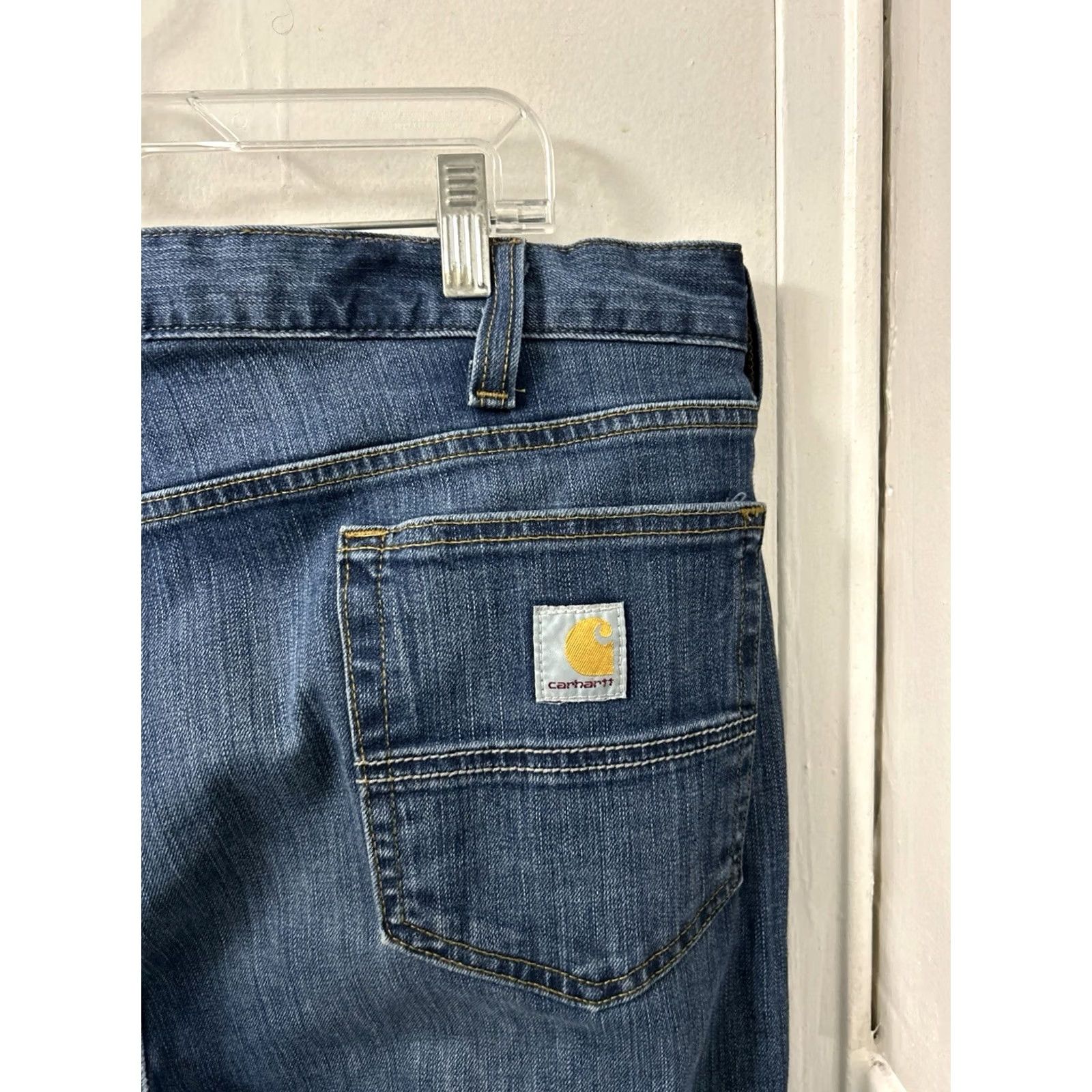 Carhartt Carhartt Rugged Flex Jeans Mens 40x30 Blue Relaxed Fit Denim 5-Pocket BD2804-M Size US 40 / EU 56 - 4 Thumbnail