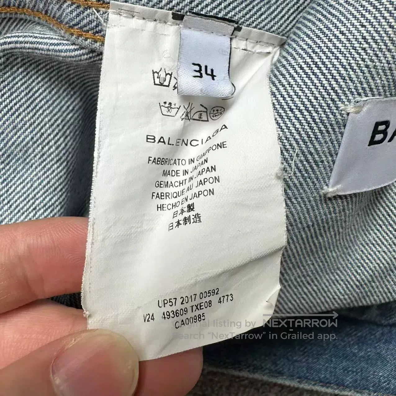 Balenciaga balenciaga blue logo denim jacket for men. Size US M / EU 48-50 / 2 - 5 Thumbnail