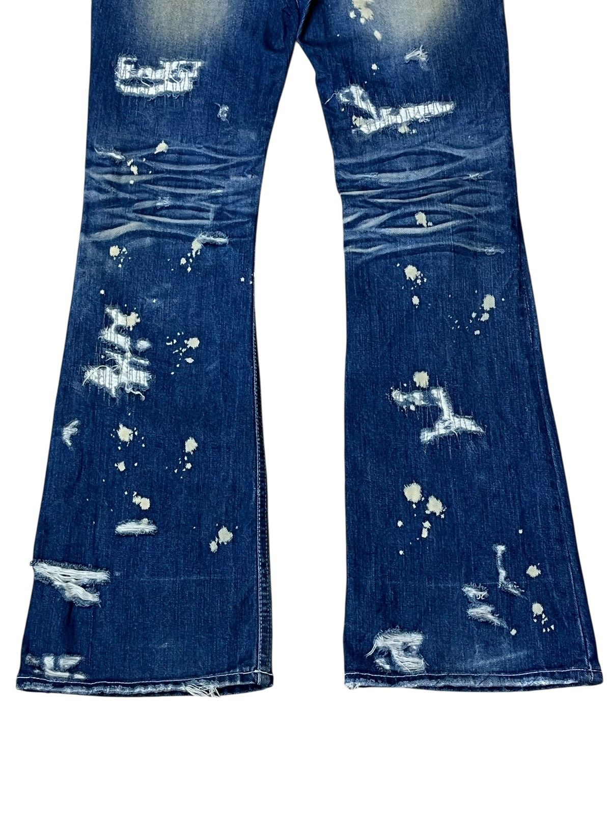 If Six Was Nine Vintage japanese jeans MIDAS 9 distressed flared punk jeans Size US 30 / EU 46 - 7 Thumbnail