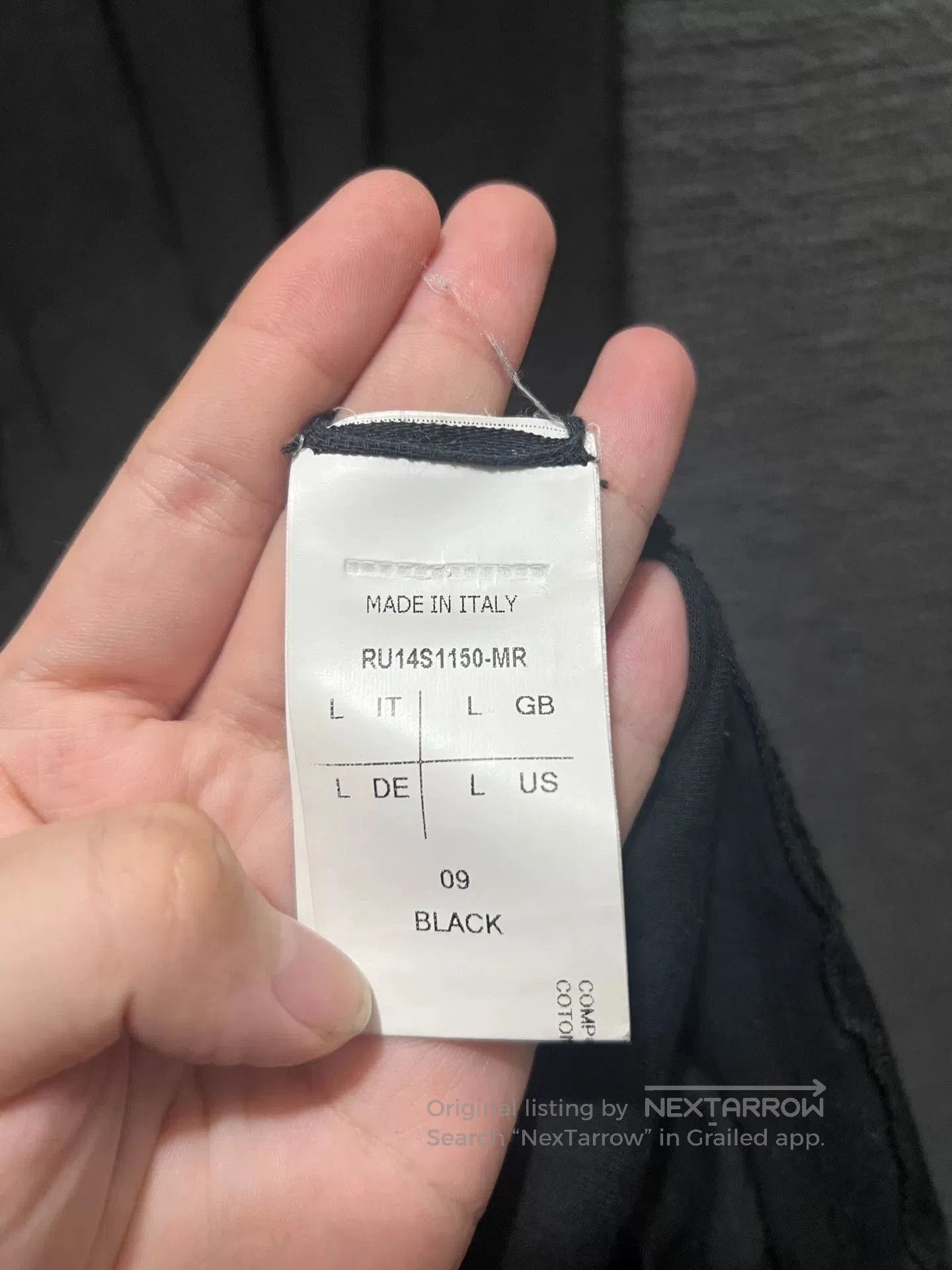 Rick Owens Rick Owens Black Tank Top with Curved Hem. Size US L / EU 52-54 / 3 - 3 Thumbnail