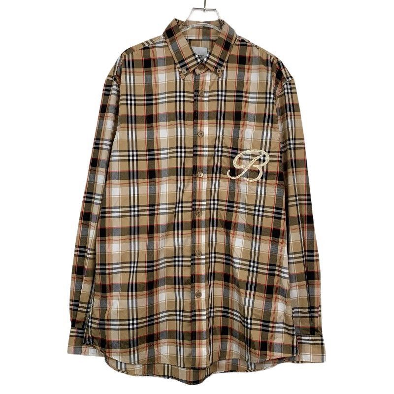 Burberry Burberry Plaid Collared Color Block Long Sleeve Shirt K26WX Size US L / EU 52-54 / 3 - 1 Thumbnail