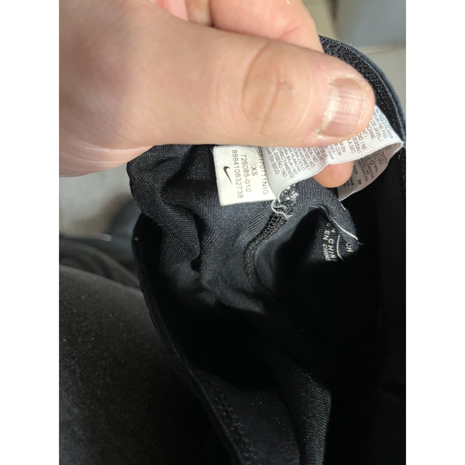 Nike Nike Leg-A-See Leggings Women’s XS Black 726085-010 Cotton Polyester Spandex Comfort Elastic Waist Training Leggings Size 26" / US 2 / IT 38 - 6 Thumbnail