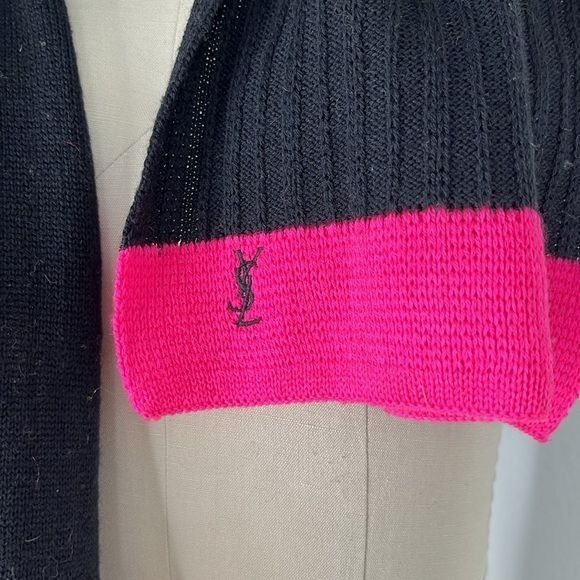 Vintage × Yves Saint Laurent VTG YSL Scarf Japan Knit 70s Size ONE SIZE - 2 Thumbnail